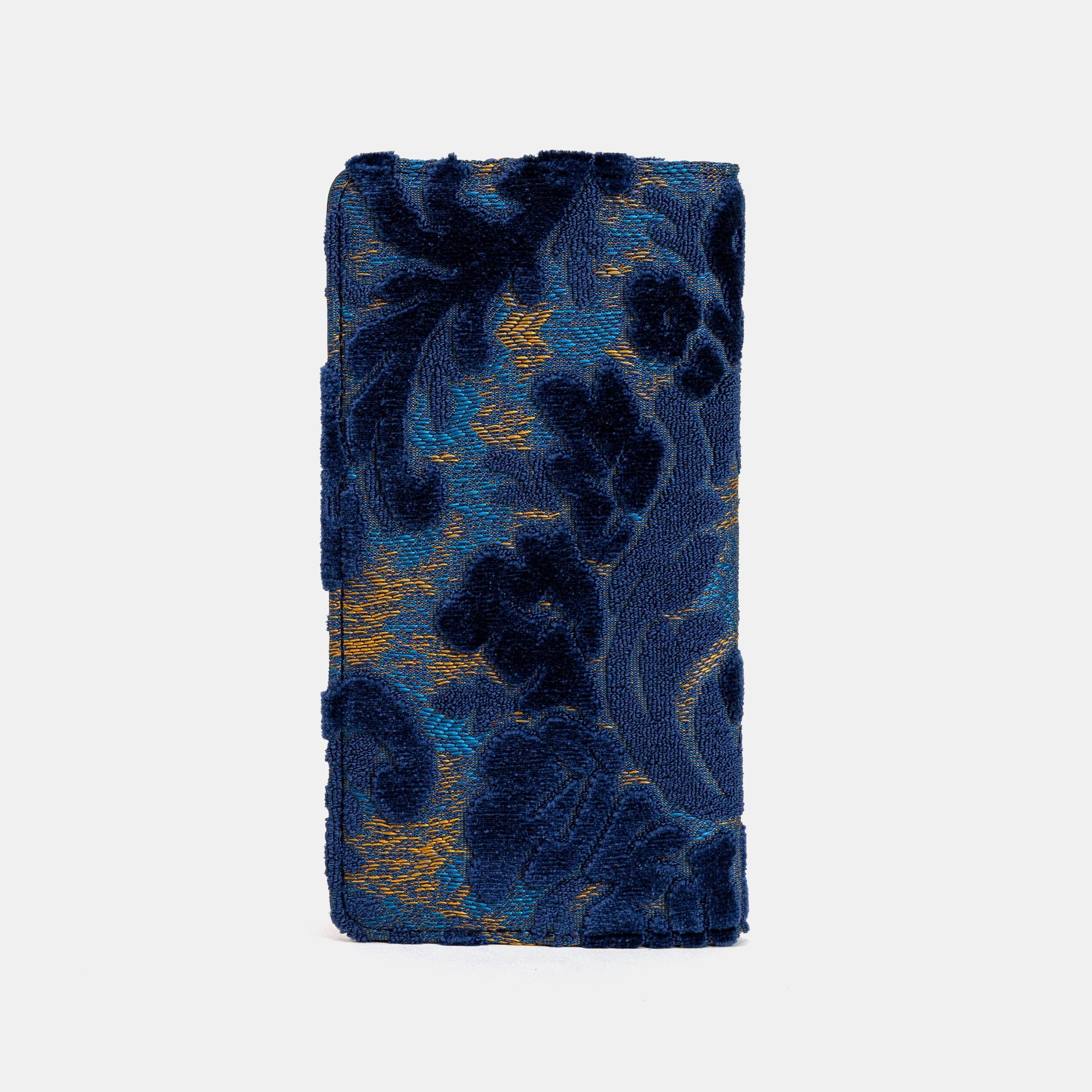 Burnout Velvet Navy Checkbook Cover - Image 6