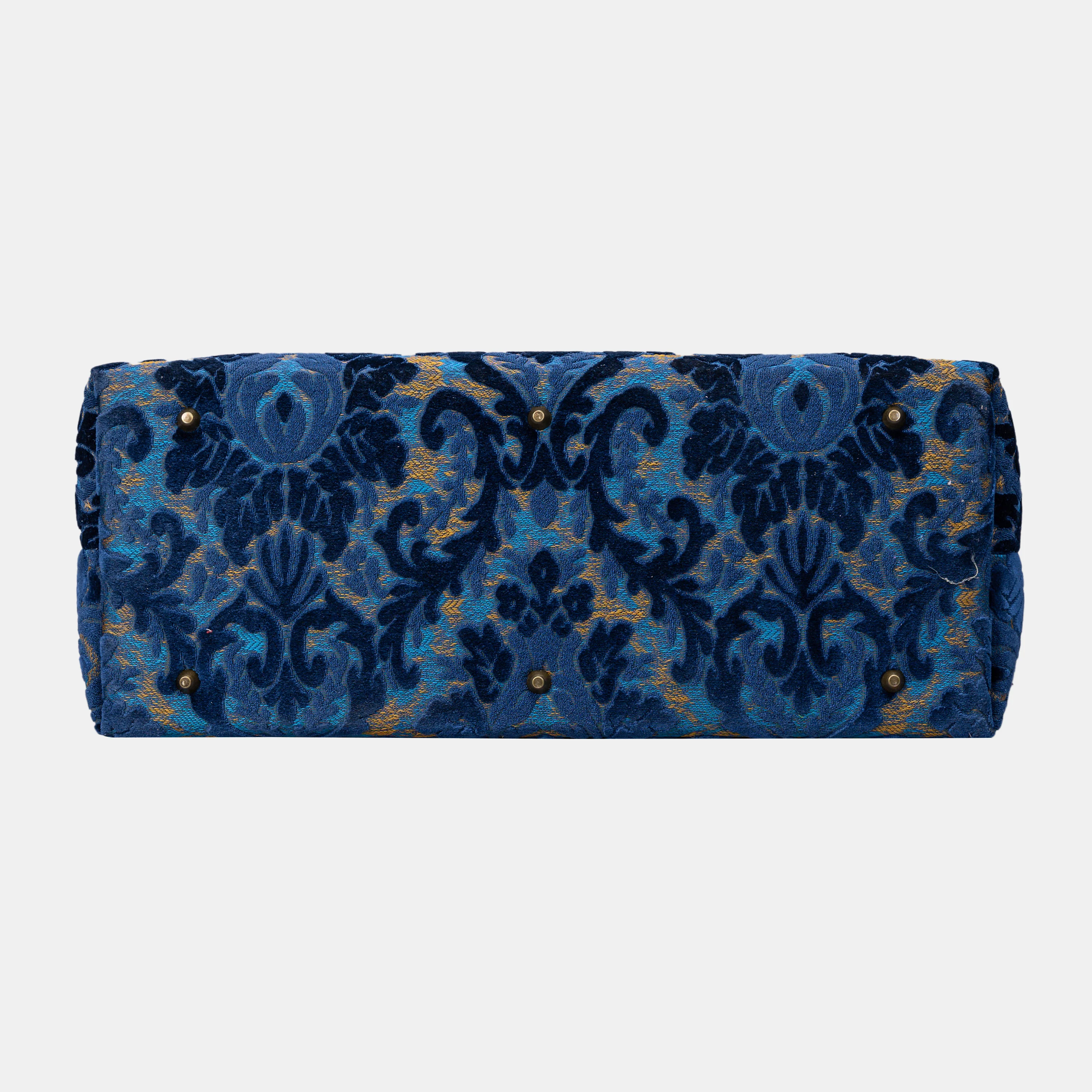 Burnout Velvet Navy Men's Carpetbag - Image 5