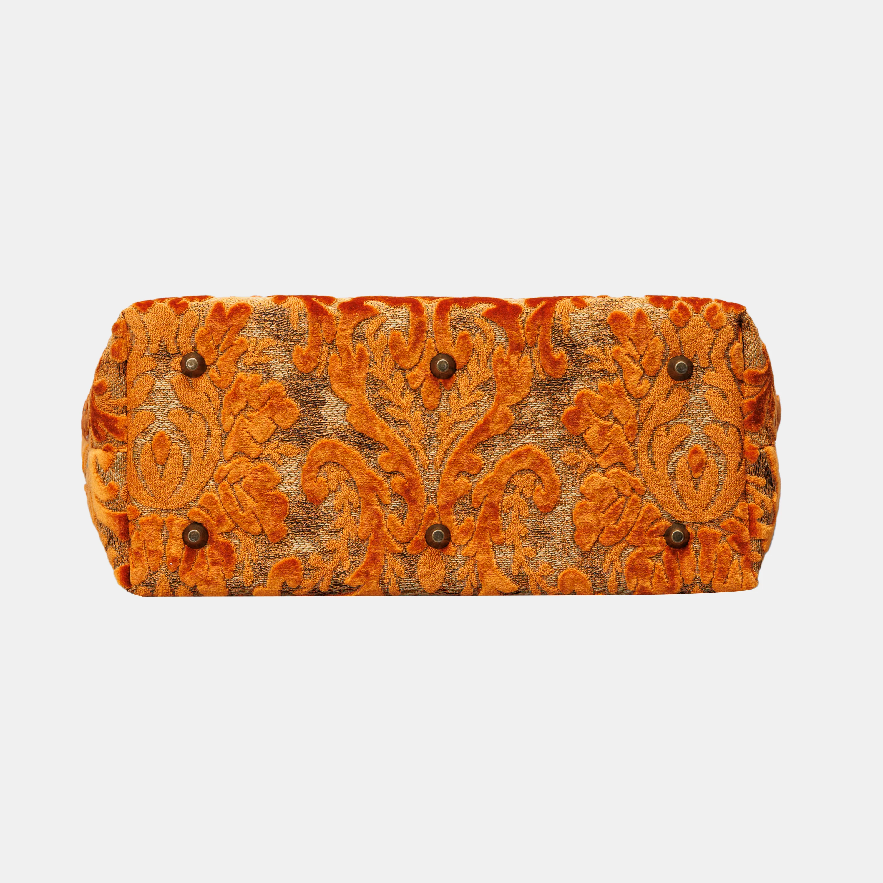 Burnout Velvet Orange Carpet Tote Shopper - Image 6
