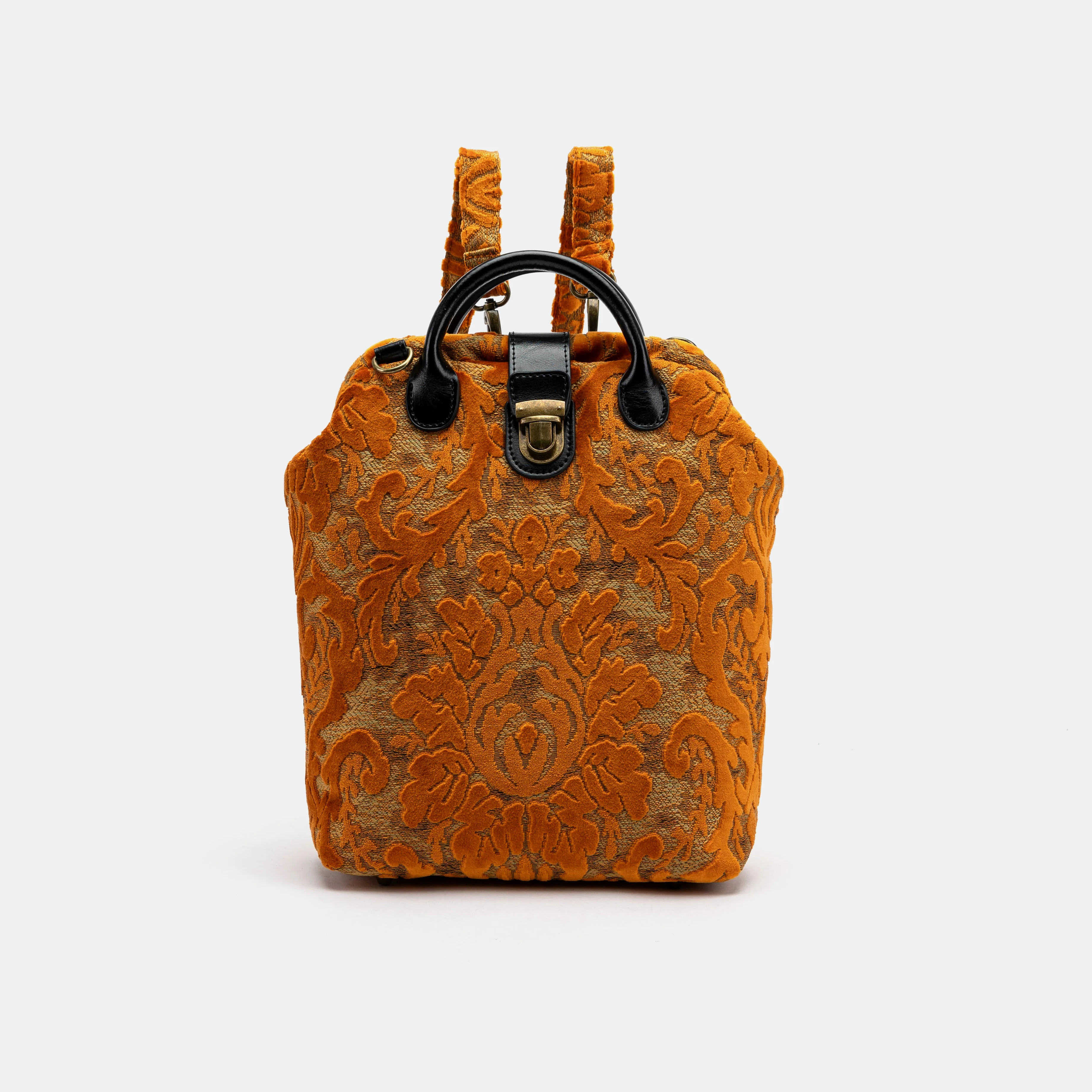 Burnout Velvet Orange Everyday Backpack - Image 3