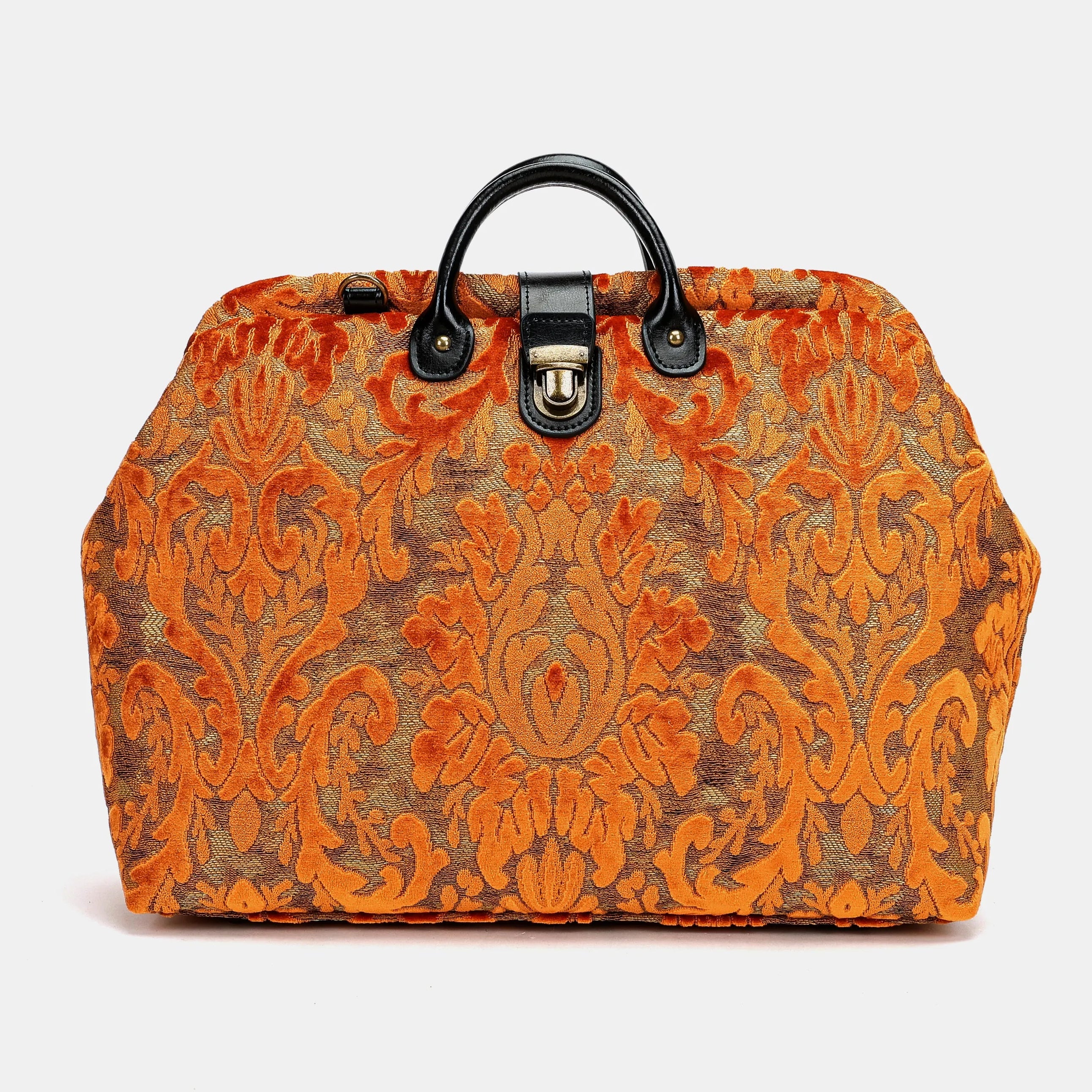Burnout Velvet Orange Laptop Work Bag
