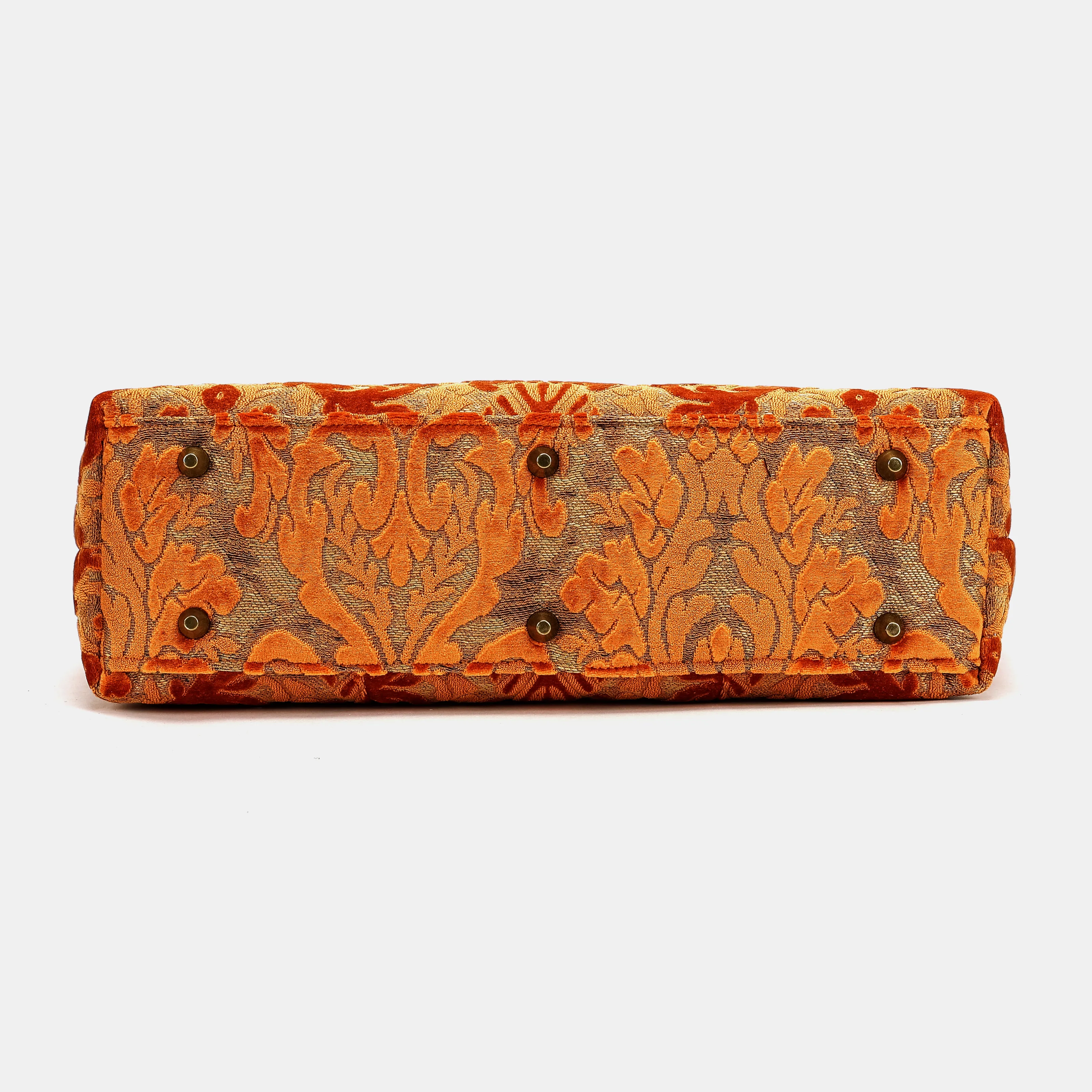 Burnout Velvet Orange Laptop Work Bag - Image 6
