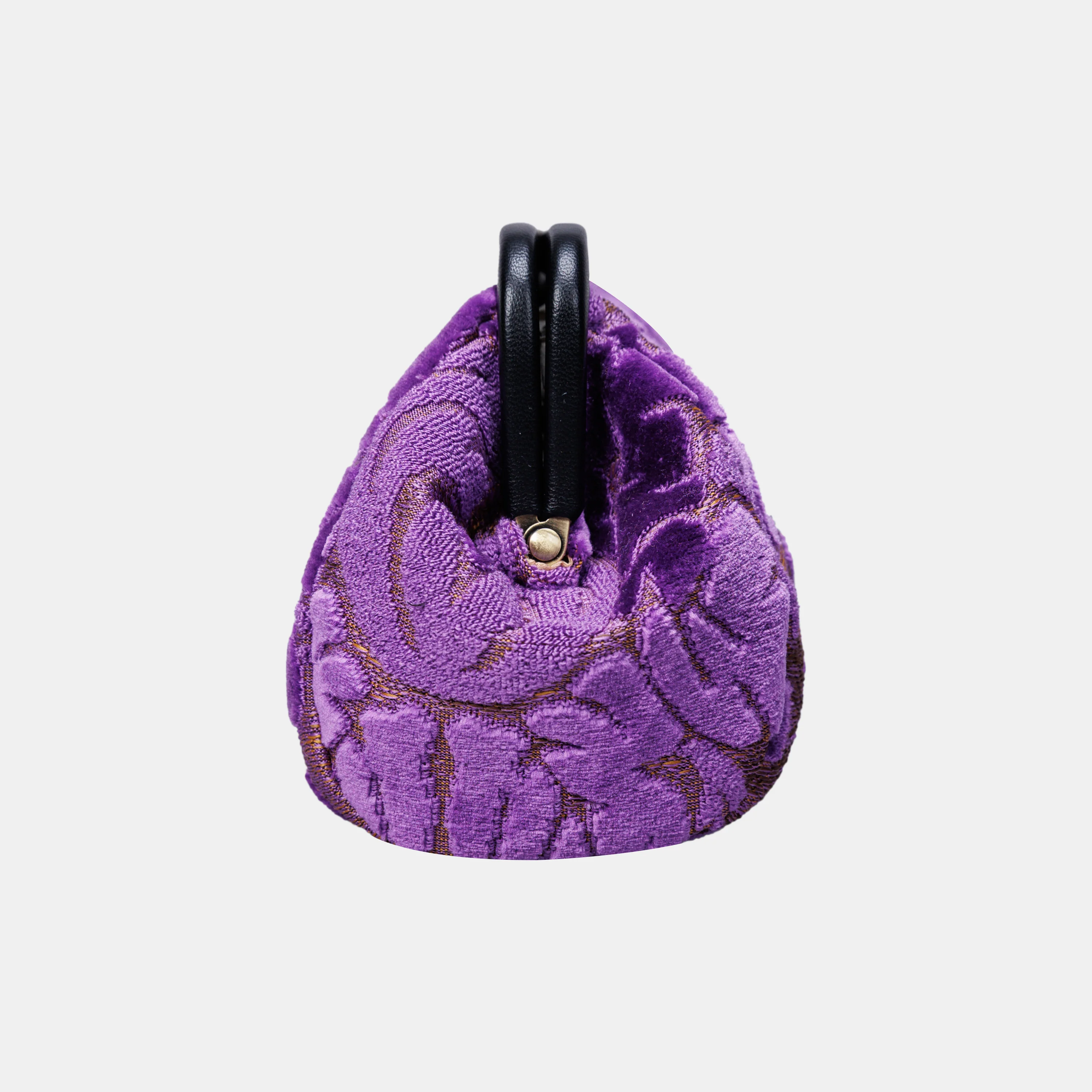Burnout Velvet Purple Evening Bag Clutch - Image 4