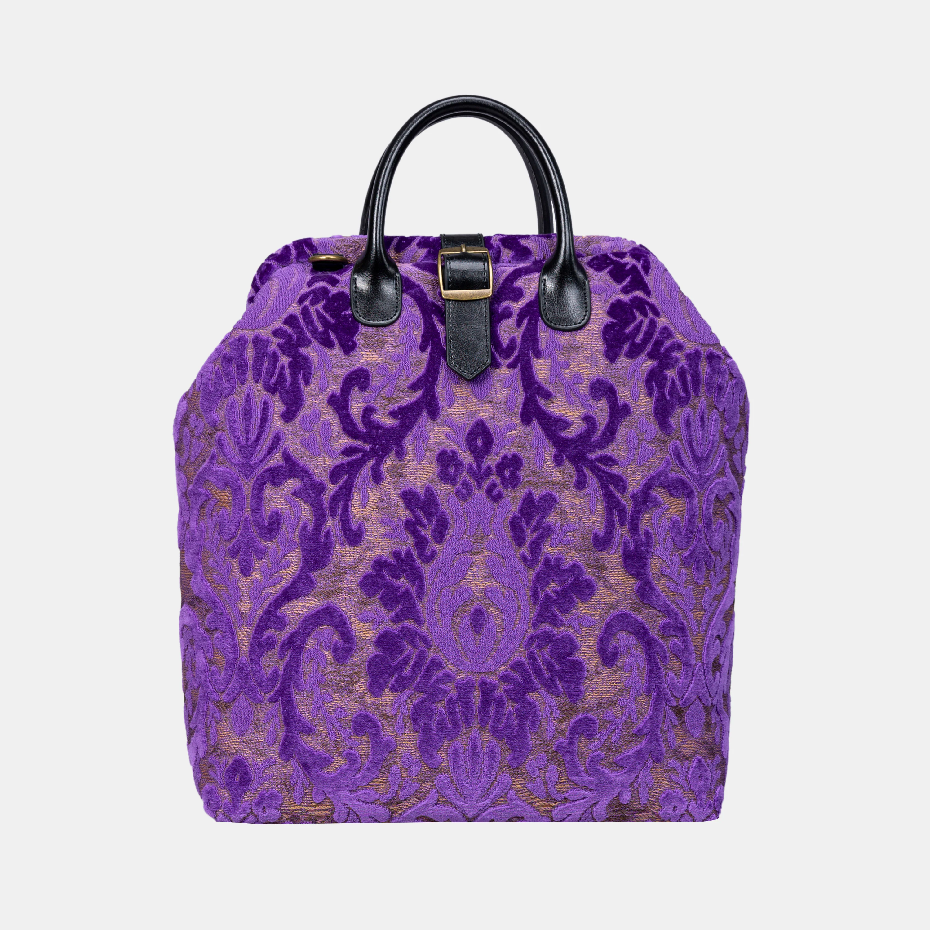Burnout Velvet Purple Carpet Laptop Backpack - Image 5