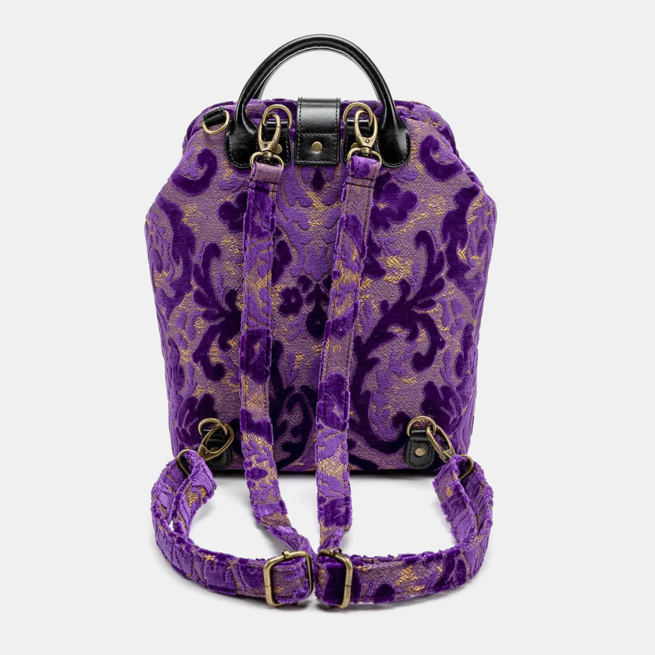 Burnout Velvet Purple Everyday Backpack - Image 5