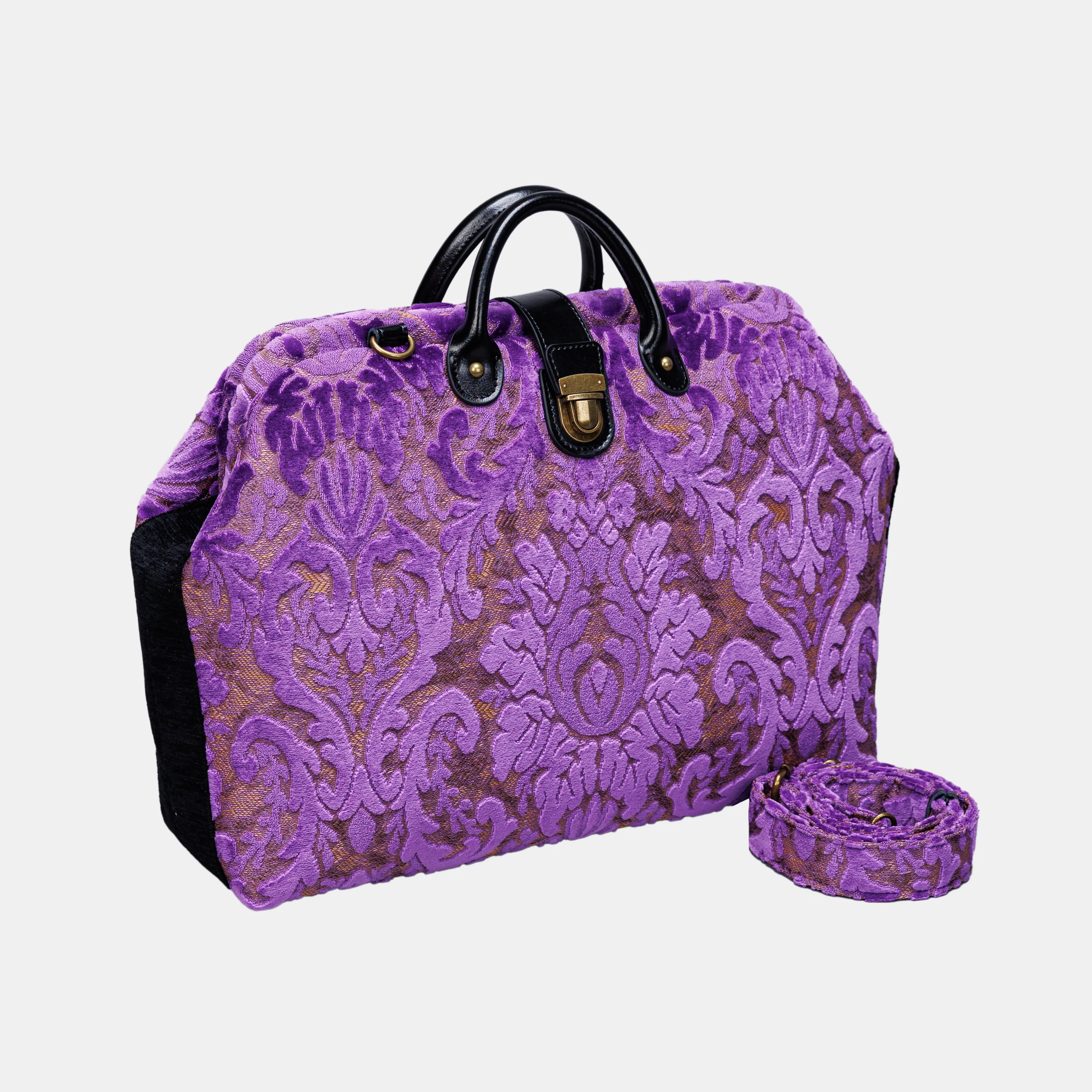 Burnout Velvet Purple Laptop Work Bag - Image 2