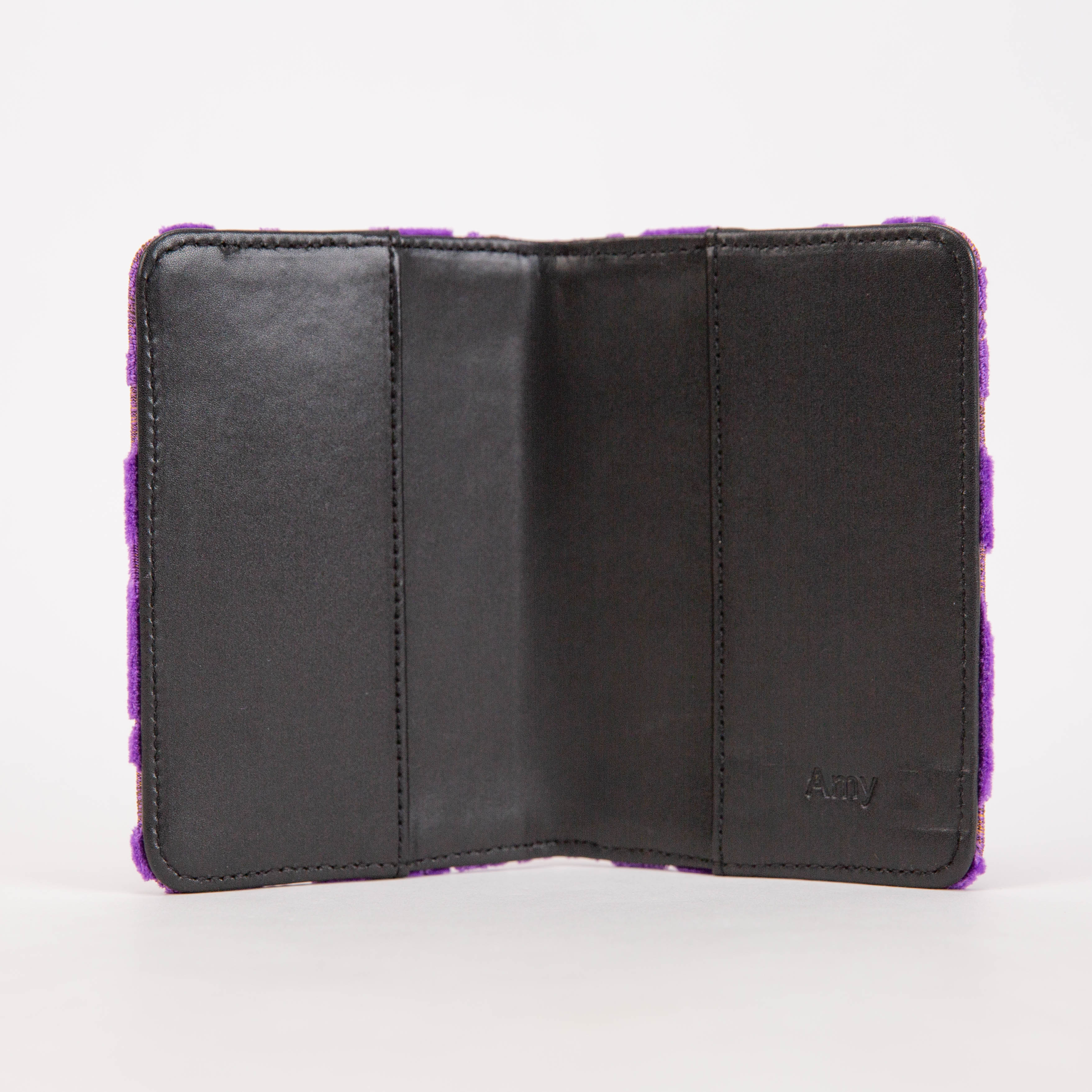 Burnout Velvet Purple Passport Cover - Image 3