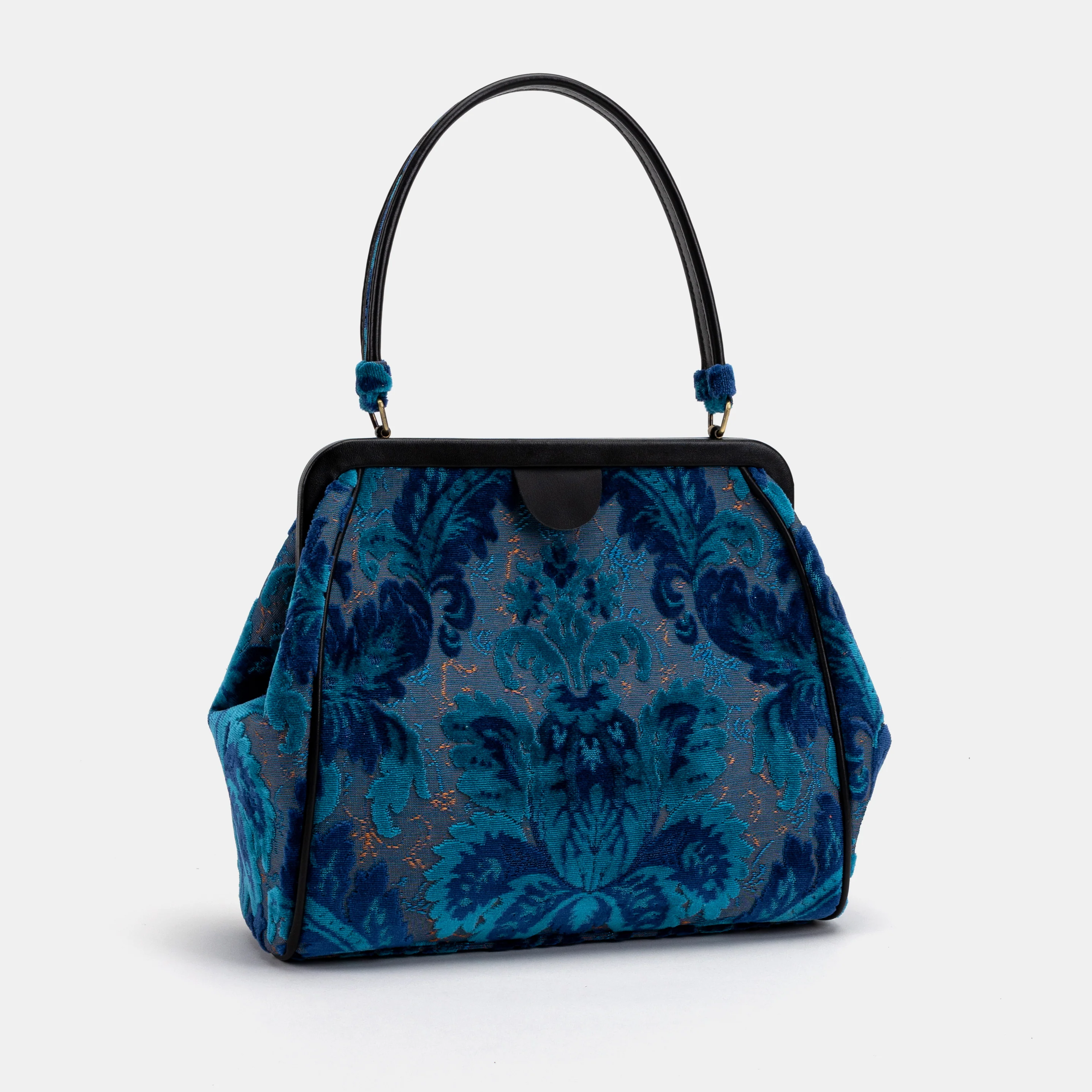 Burnout Velvet Revival Aqua Alma Shoulder Bag - Image 3