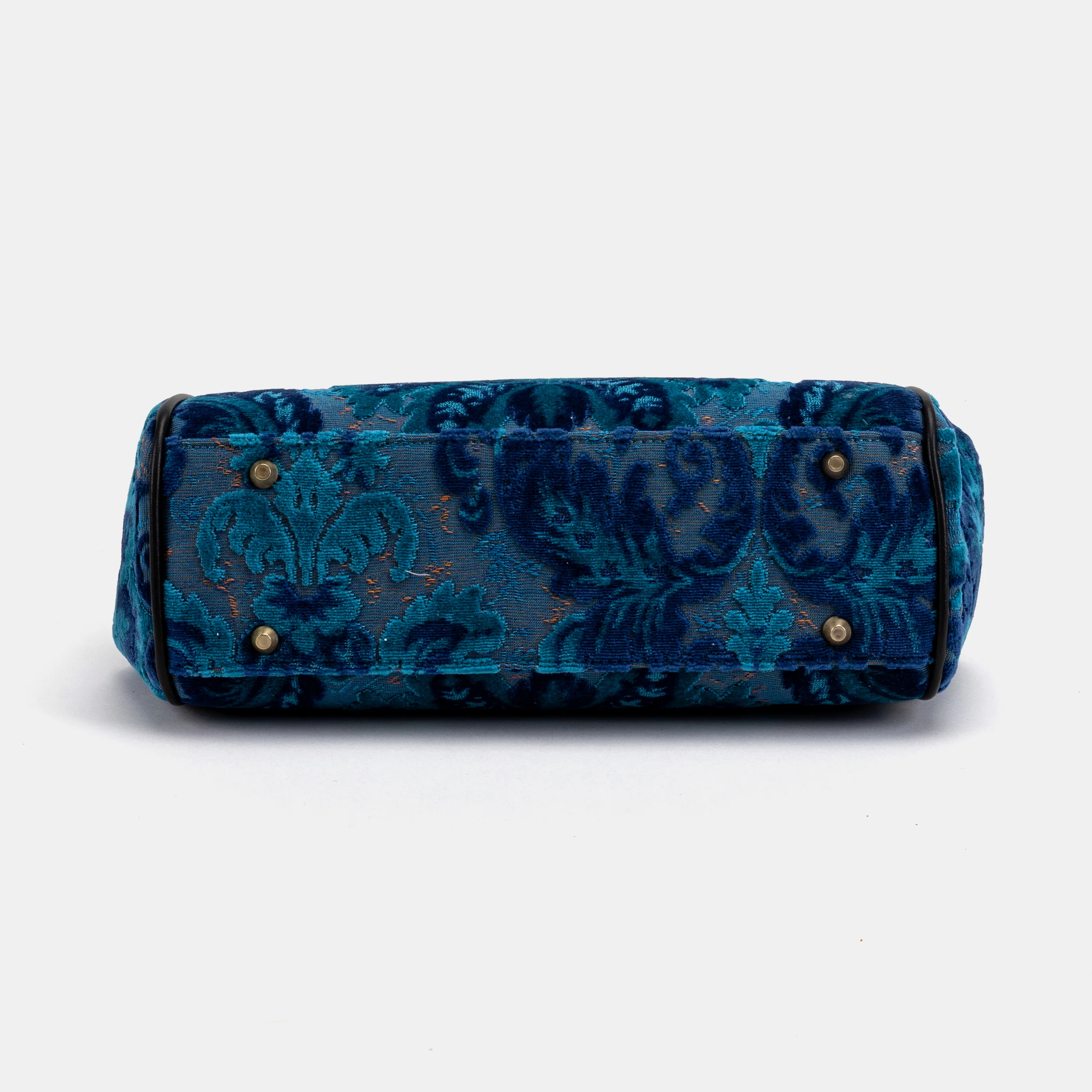 Burnout Velvet Revival Aqua Alma Shoulder Bag - Image 5