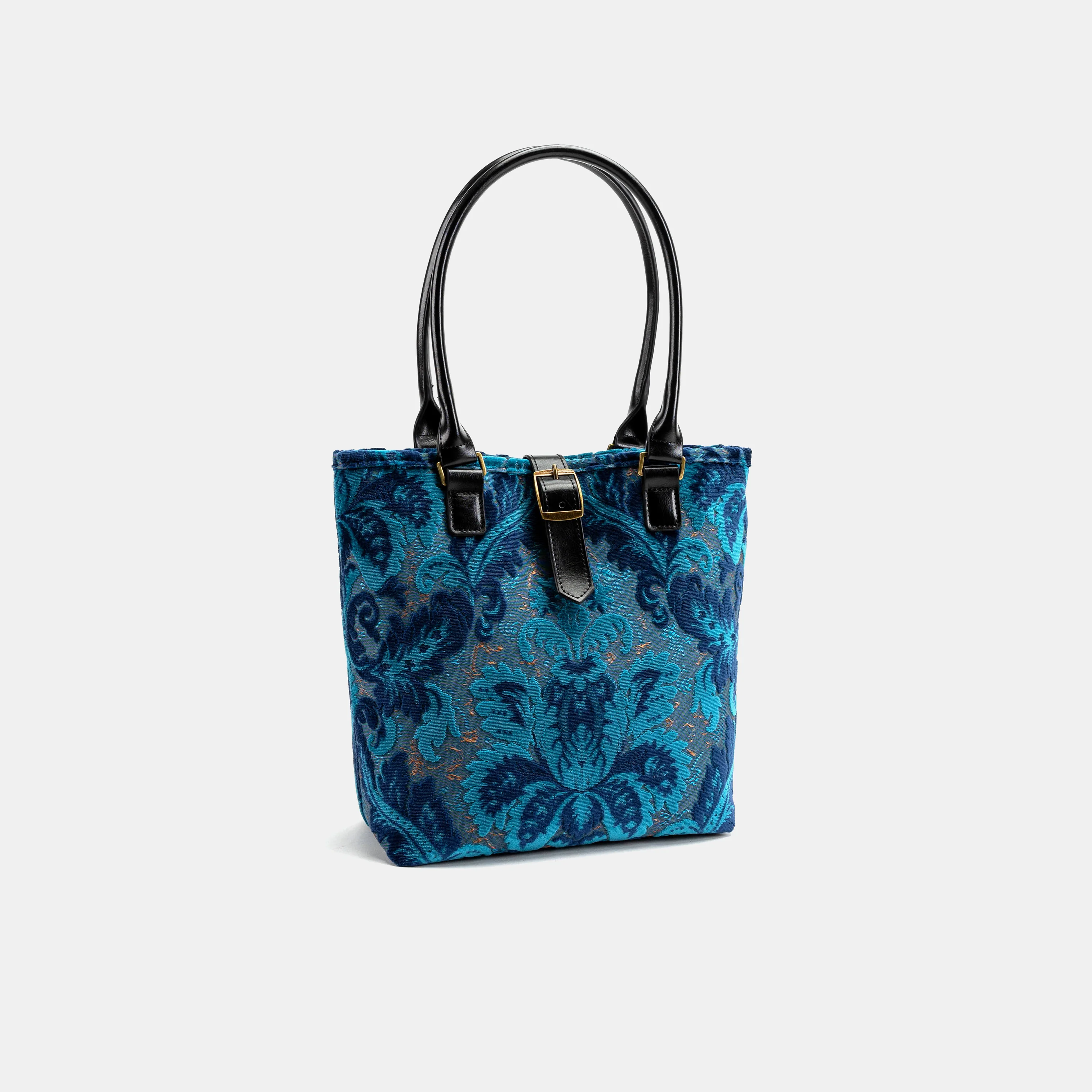 Burnout Velvet Revival Aqua Everyday Tote - Image 2
