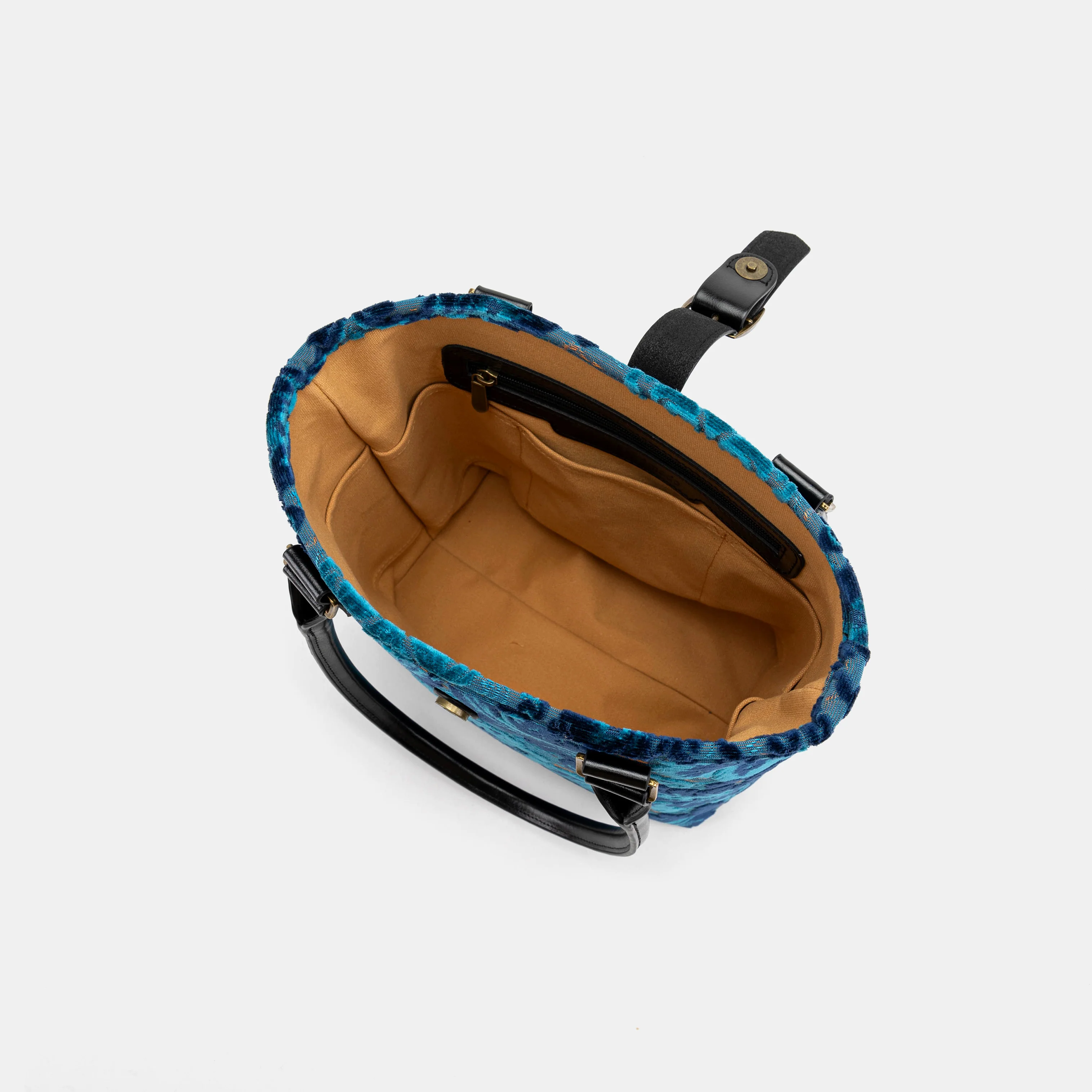 Burnout Velvet Revival Aqua Everyday Tote - Image 7