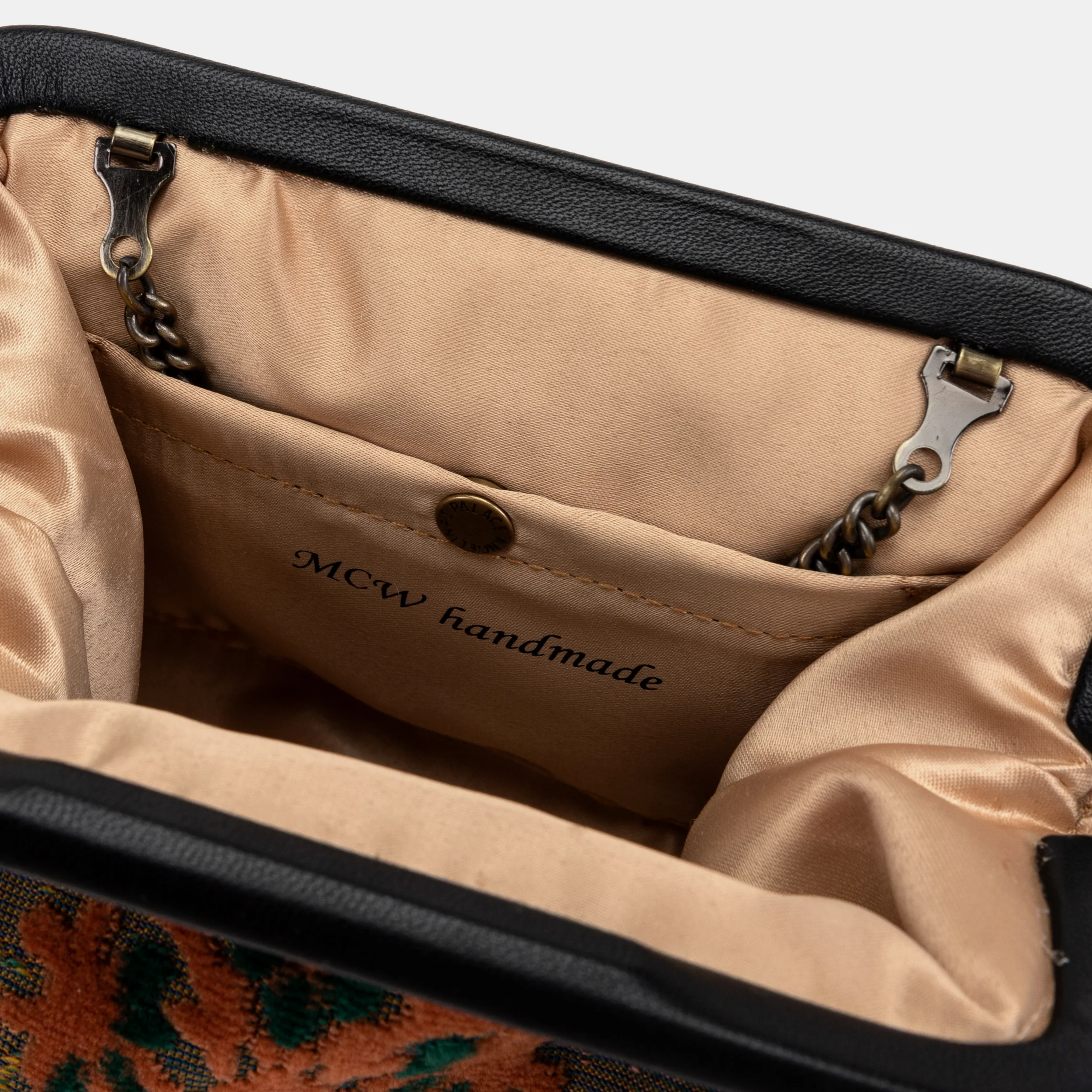 Burnout Velvet Revival Jade Alma Clutch - Image 3
