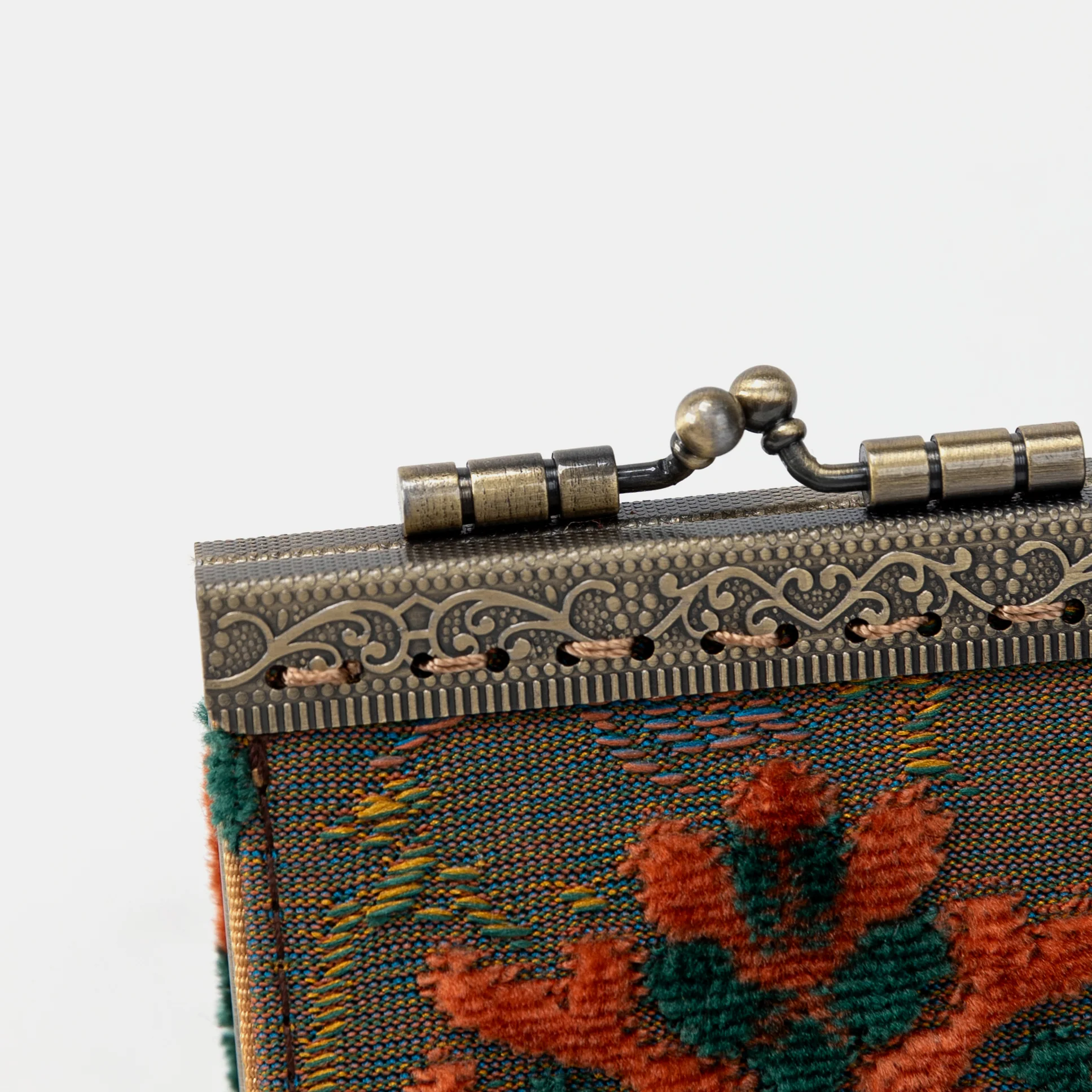 Burnout Velvet Revival Jade Card Wallet - Image 7