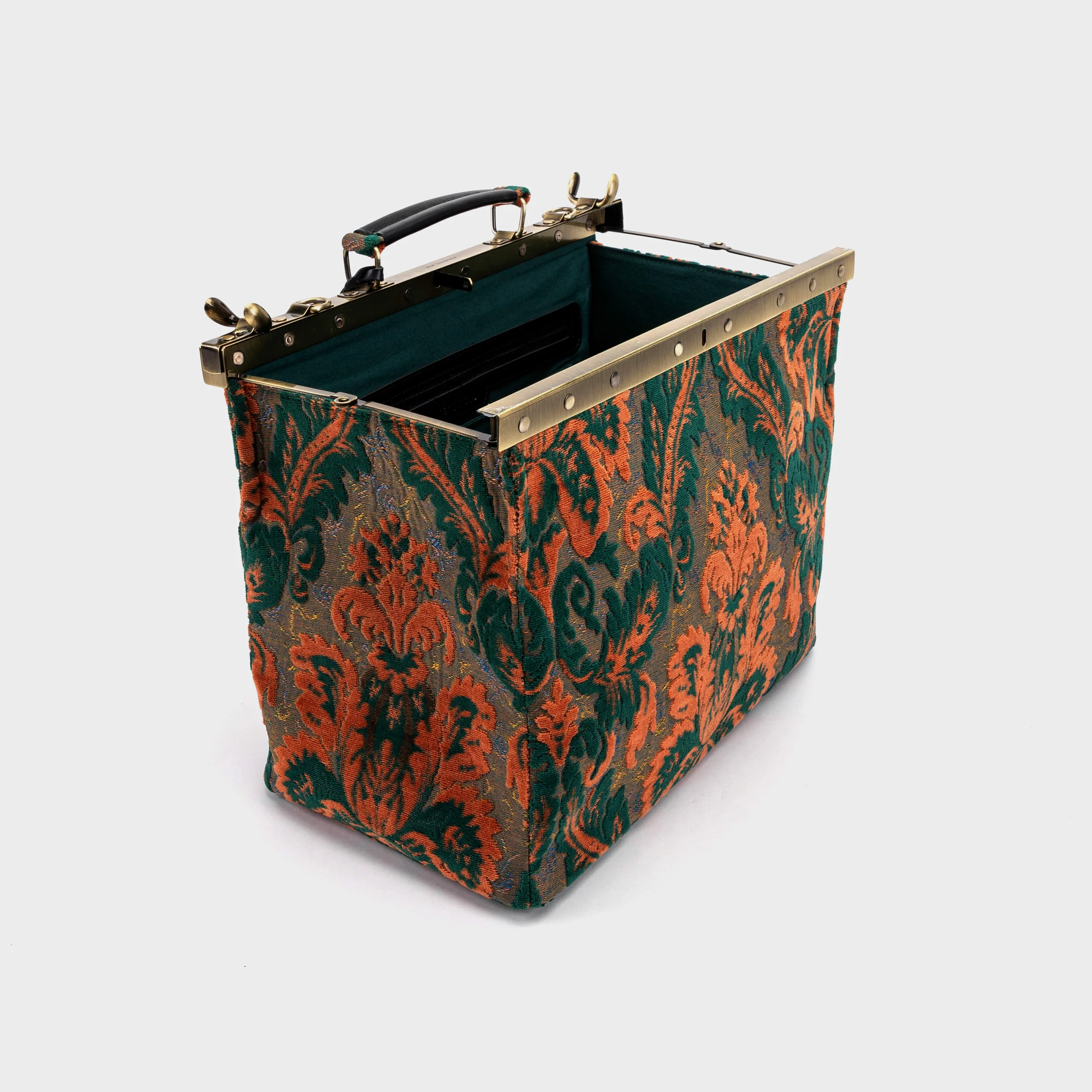 Burnout Velvet Revival Jade Celine Carpet Gladstone Bag - Image 10