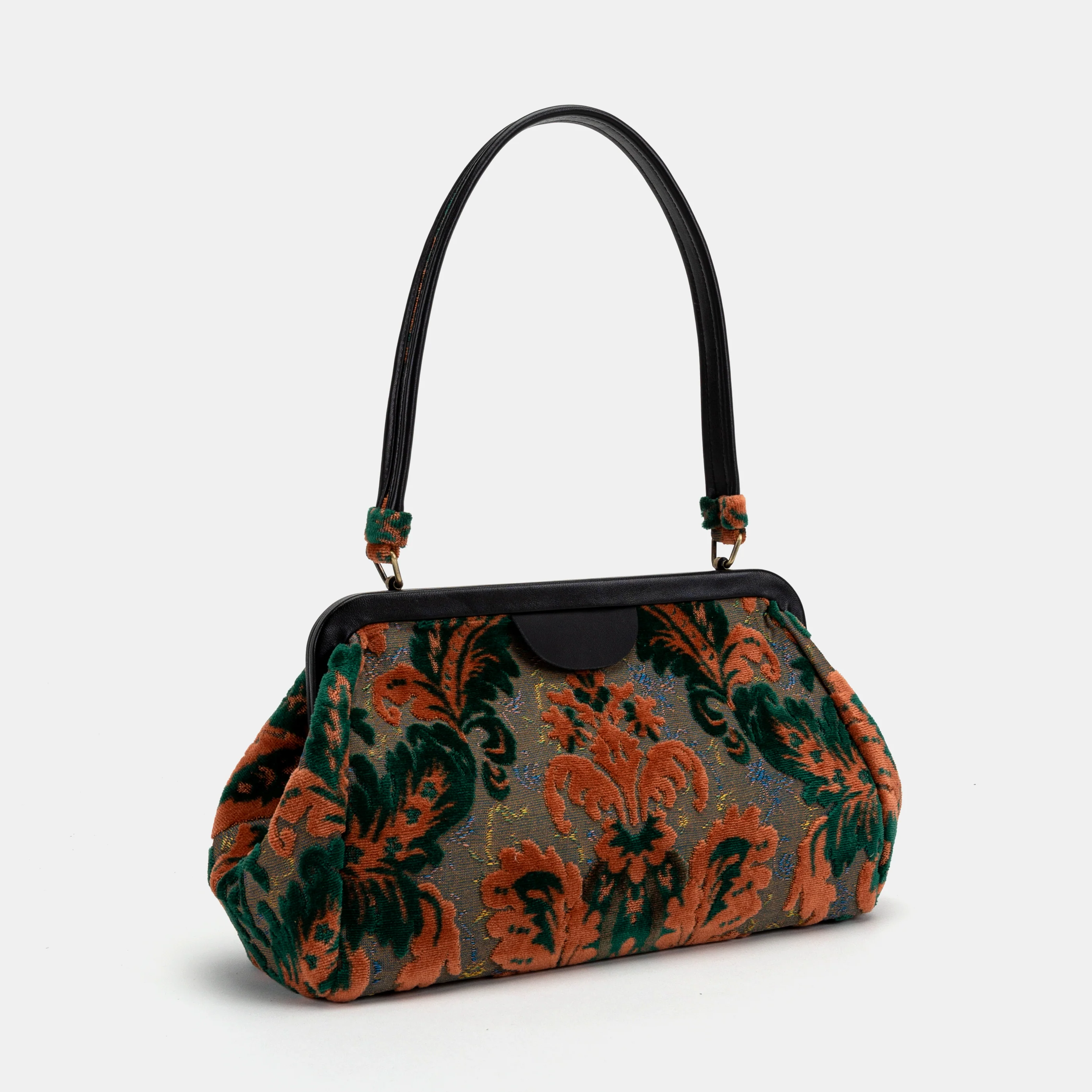 Burnout Velvet Revival Jade Shoulder Bag - Image 3