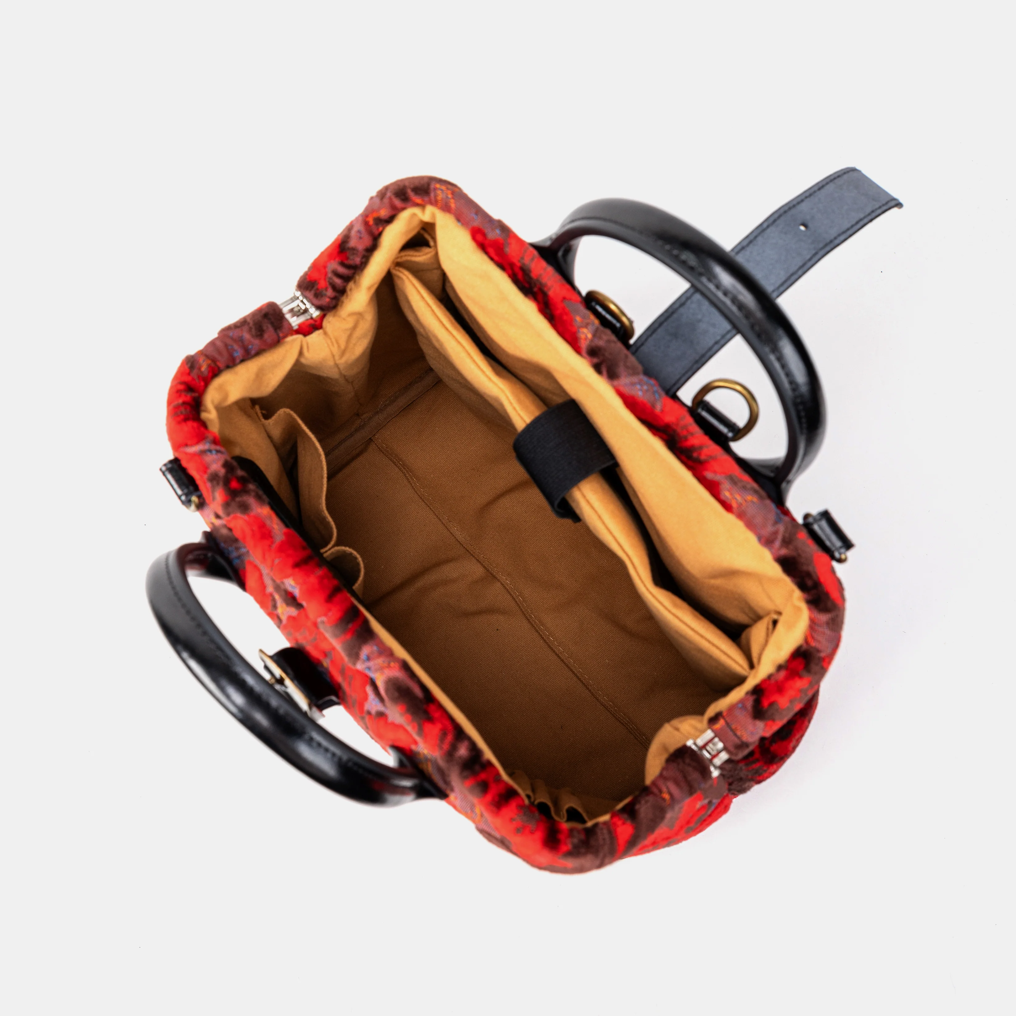 Burnout Velvet Revival Scarlet Carpet Laptop Backpack - Image 8