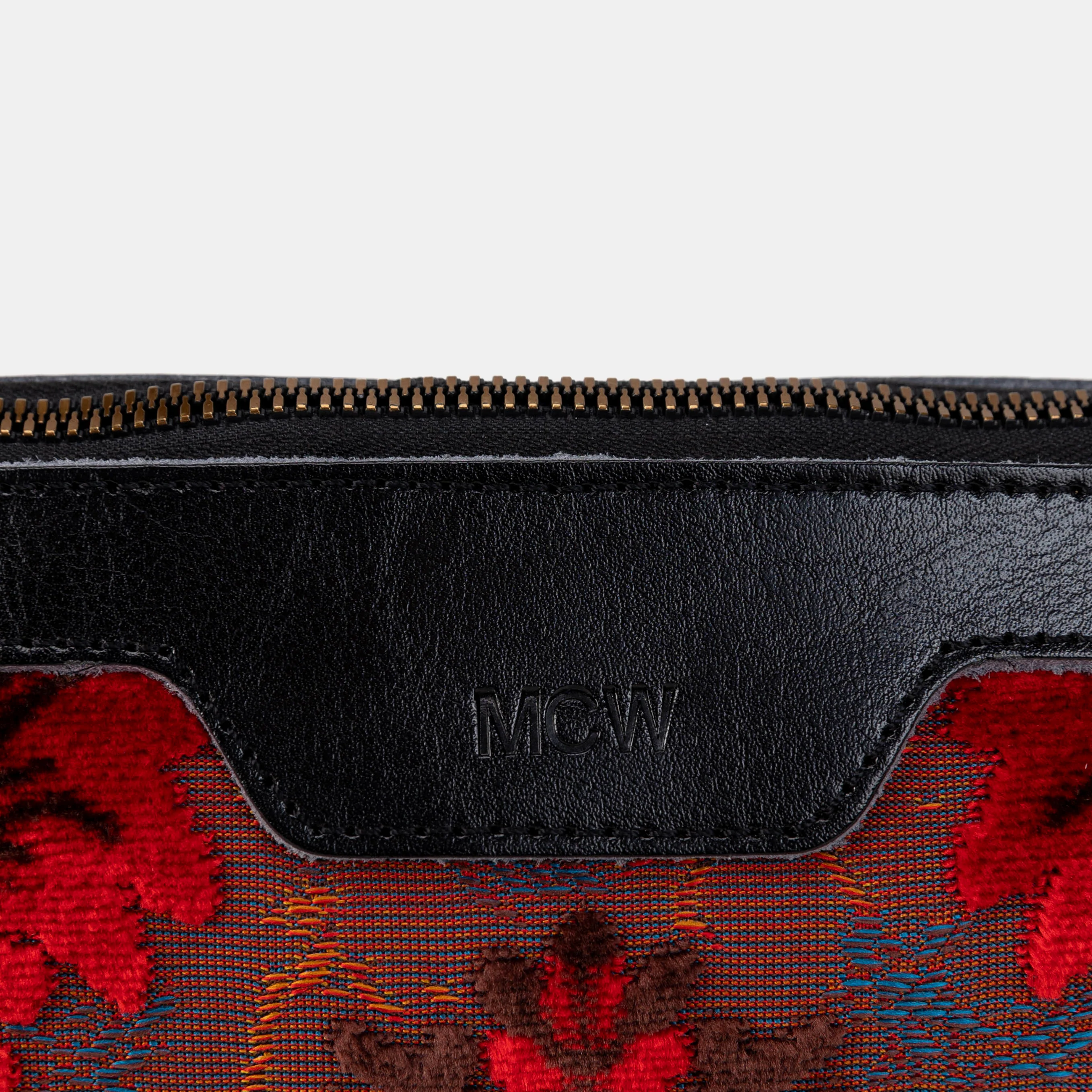 Burnout Velvet Revival Scarlet Carpet Makeup Bag - Image 4