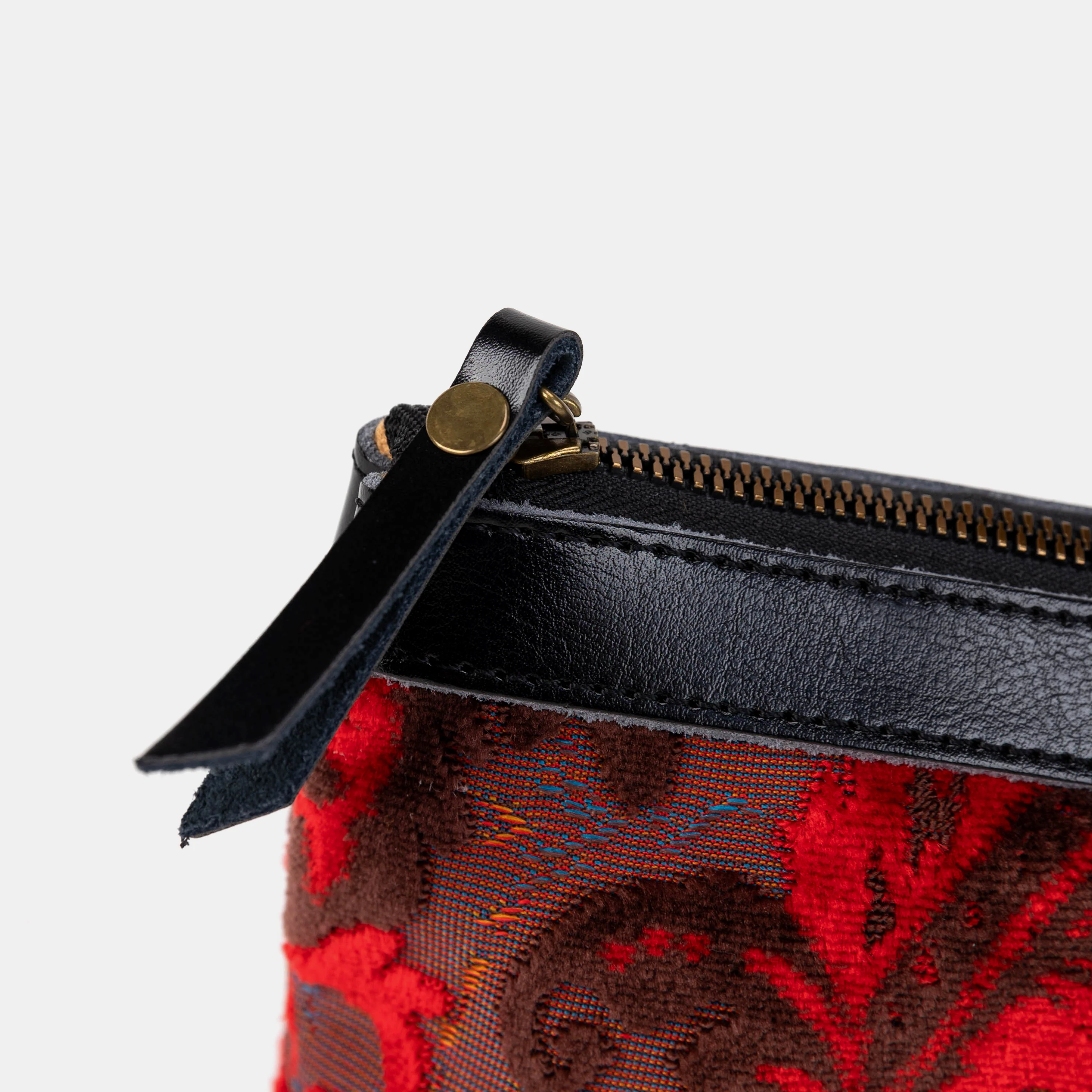 Burnout Velvet Revival Scarlet Carpet Makeup Bag - Image 5
