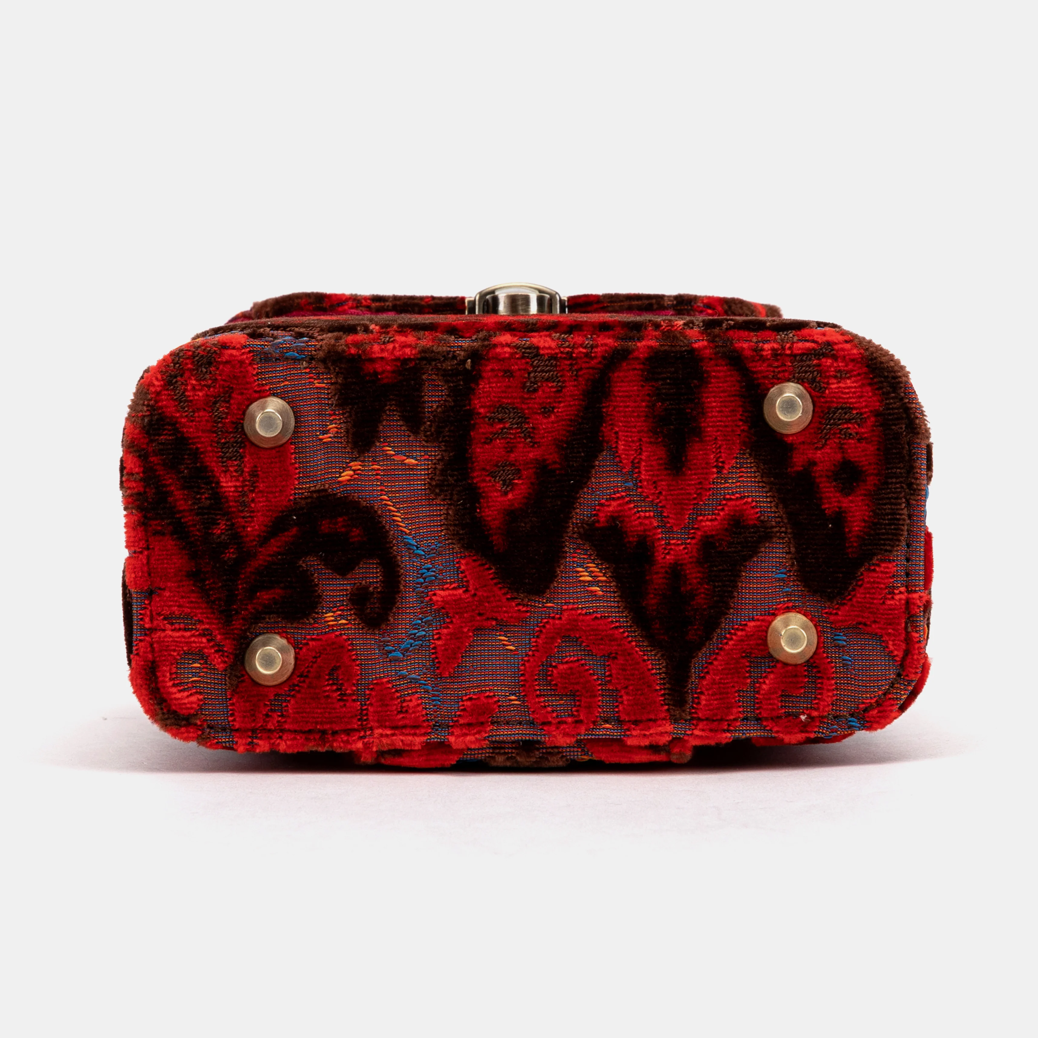 Burnout Velvet Revival Scarlet Emma Small Train Case Crossbody - Image 10
