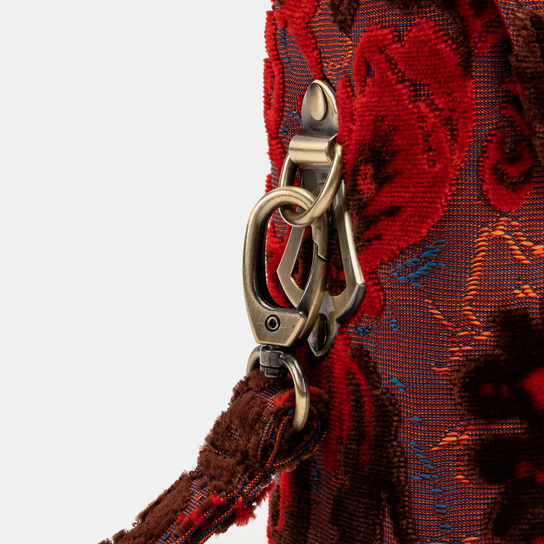 Burnout Velvet Revival Scarlet Emma Small Train Case Crossbody - Image 6