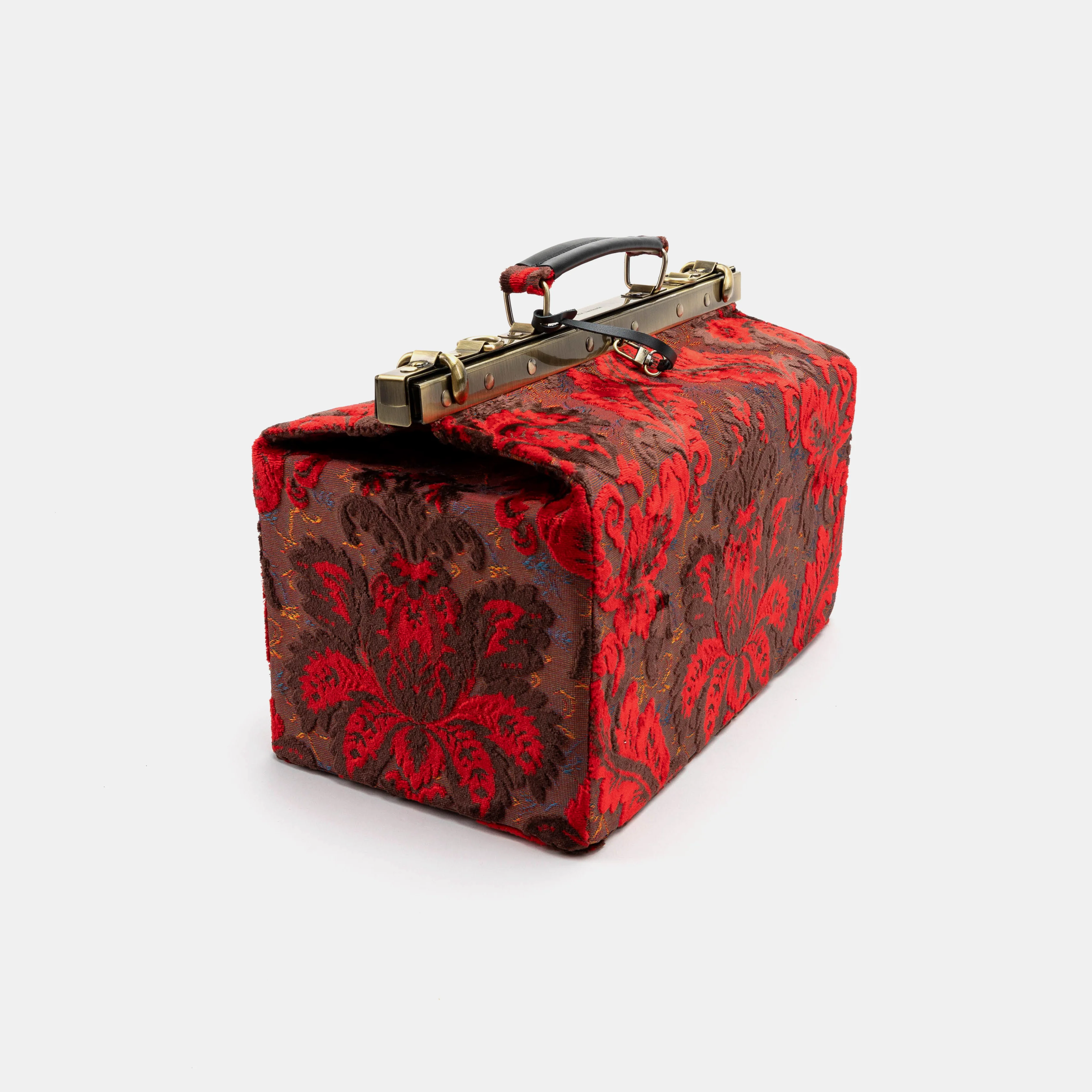 Burnout Velvet Revival Scarlet Genevieve Carpet Gladstone Bag - Image 3