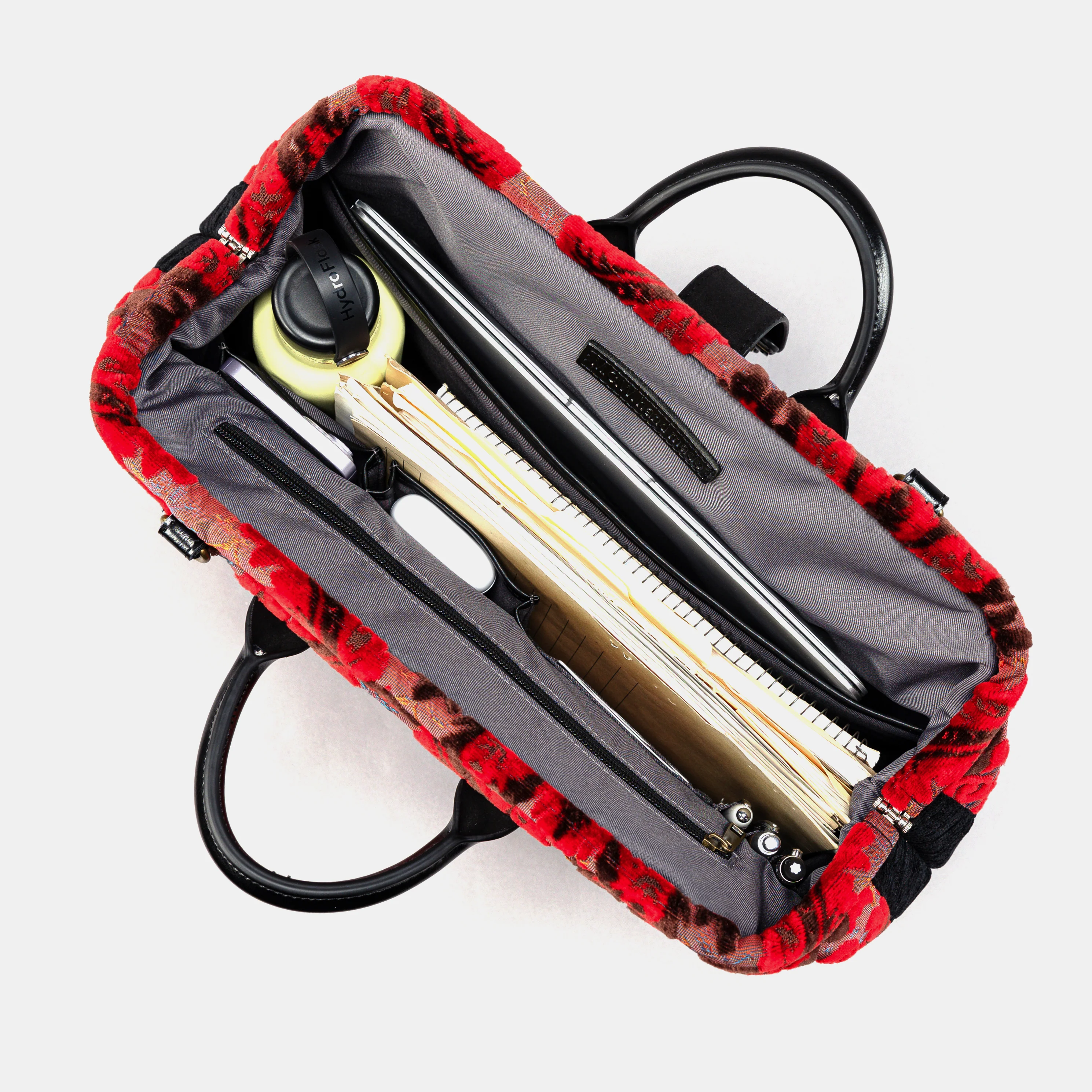 Burnout Velvet Revival Scarlet Laptop Work Bag - Image 7