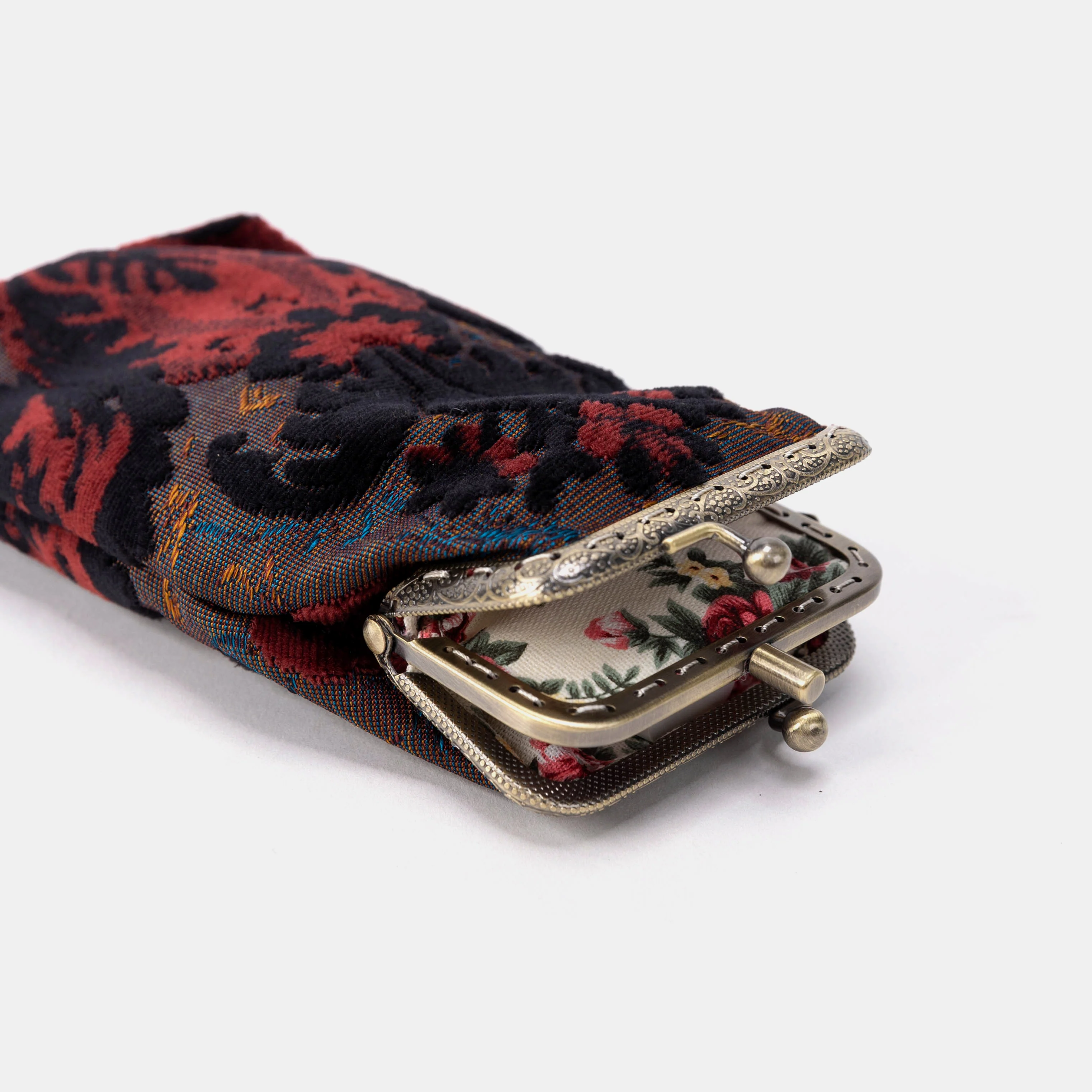 Burnout Velvet Revival Sephia Carpet Eyeglasses Case - Image 2