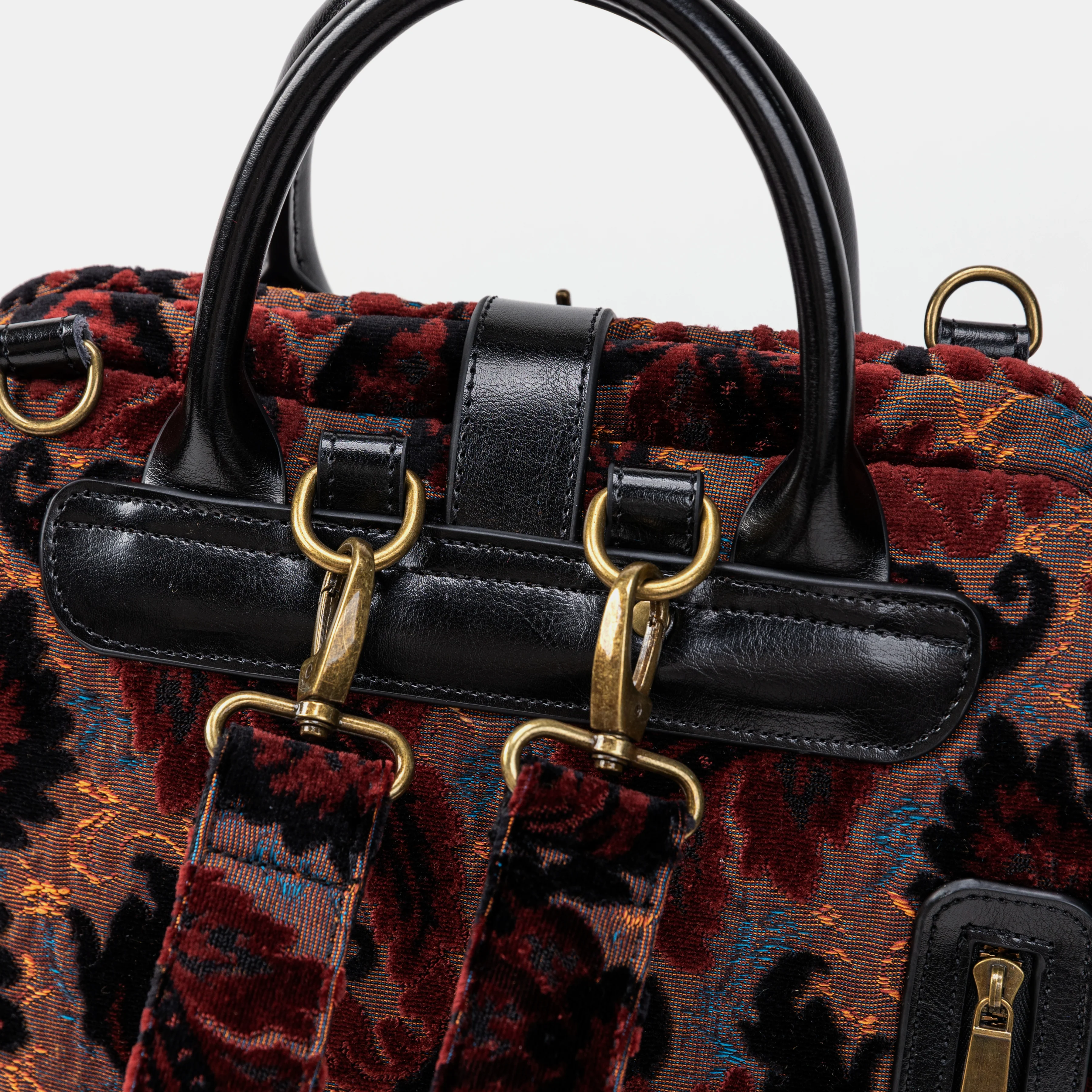 Burnout Velvet Revival Sephia Carpet Laptop Backpack - Image 6