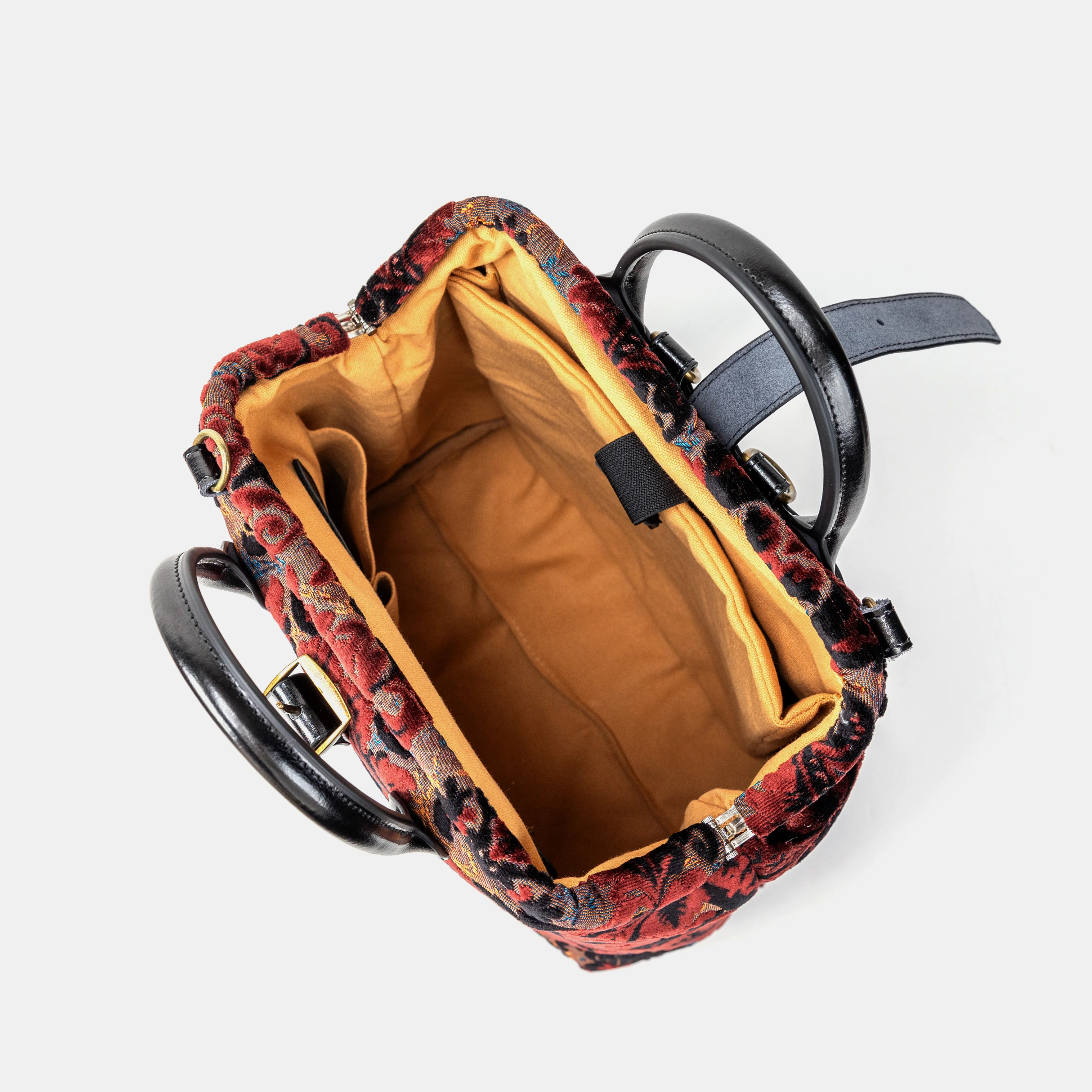 Burnout Velvet Revival Sephia Carpet Laptop Backpack - Image 8