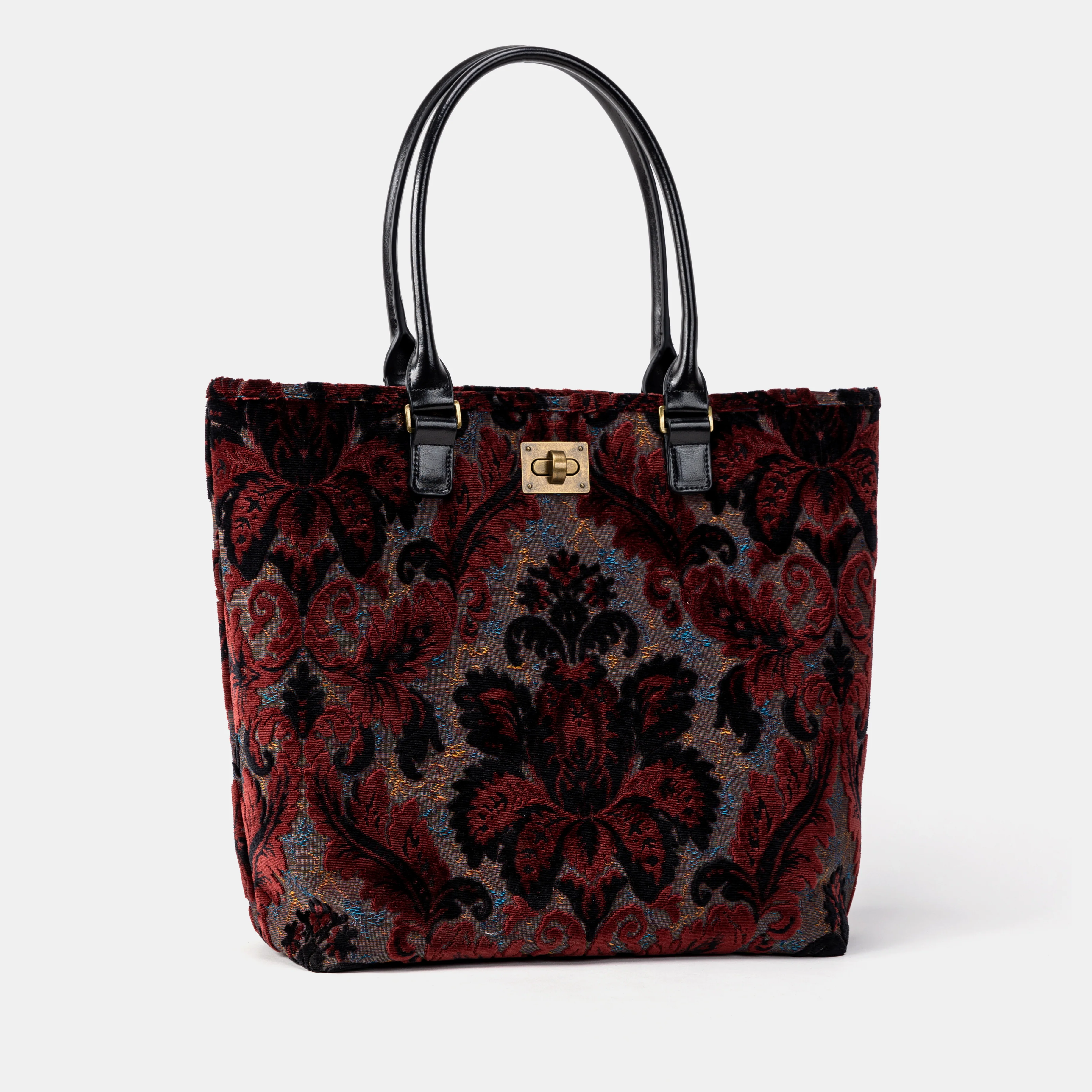 Burnout Velvet Revival Sephia Carpet Tote Shopper - Image 2