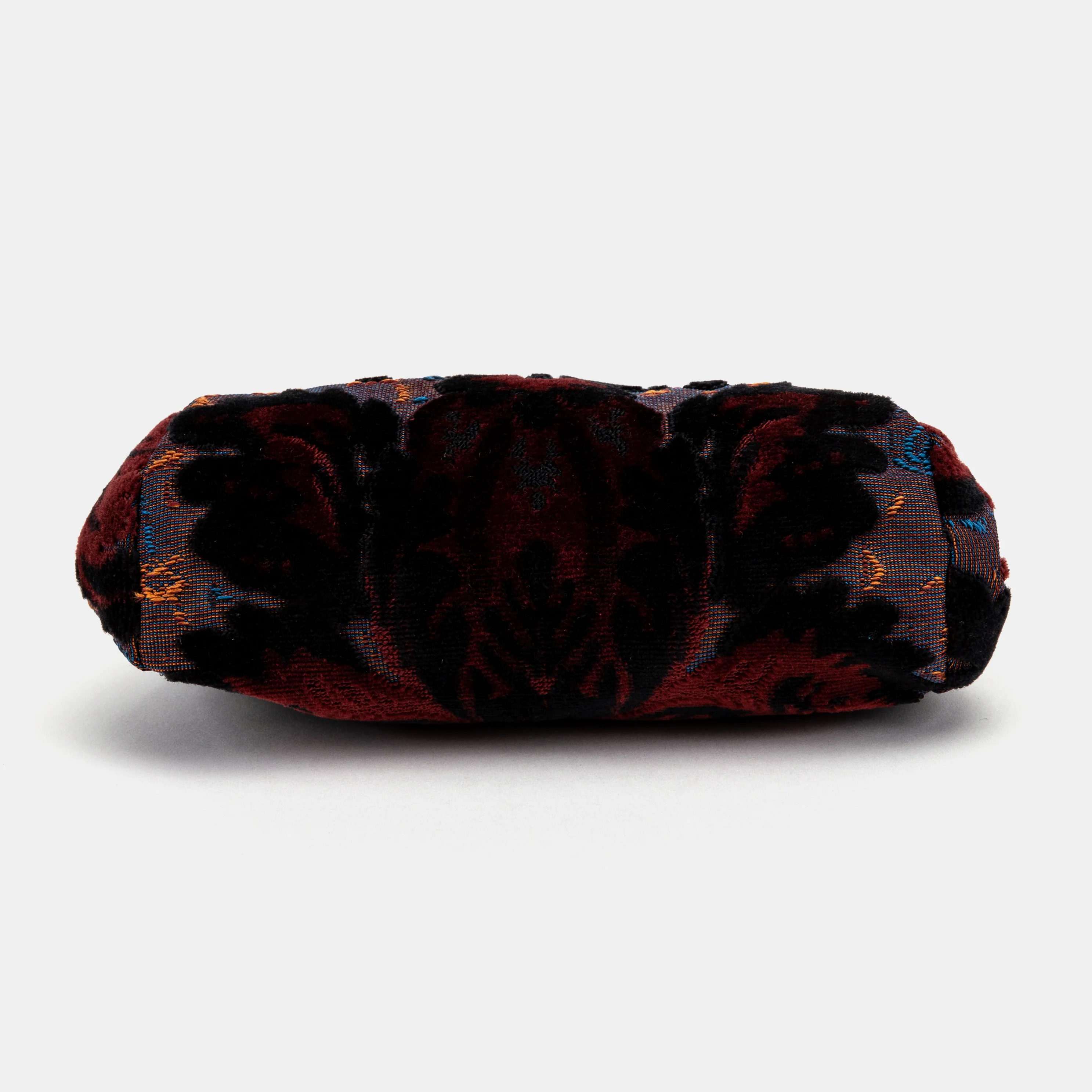Burnout Velvet Revival Sephia Evening Bag Clutch - Image 5