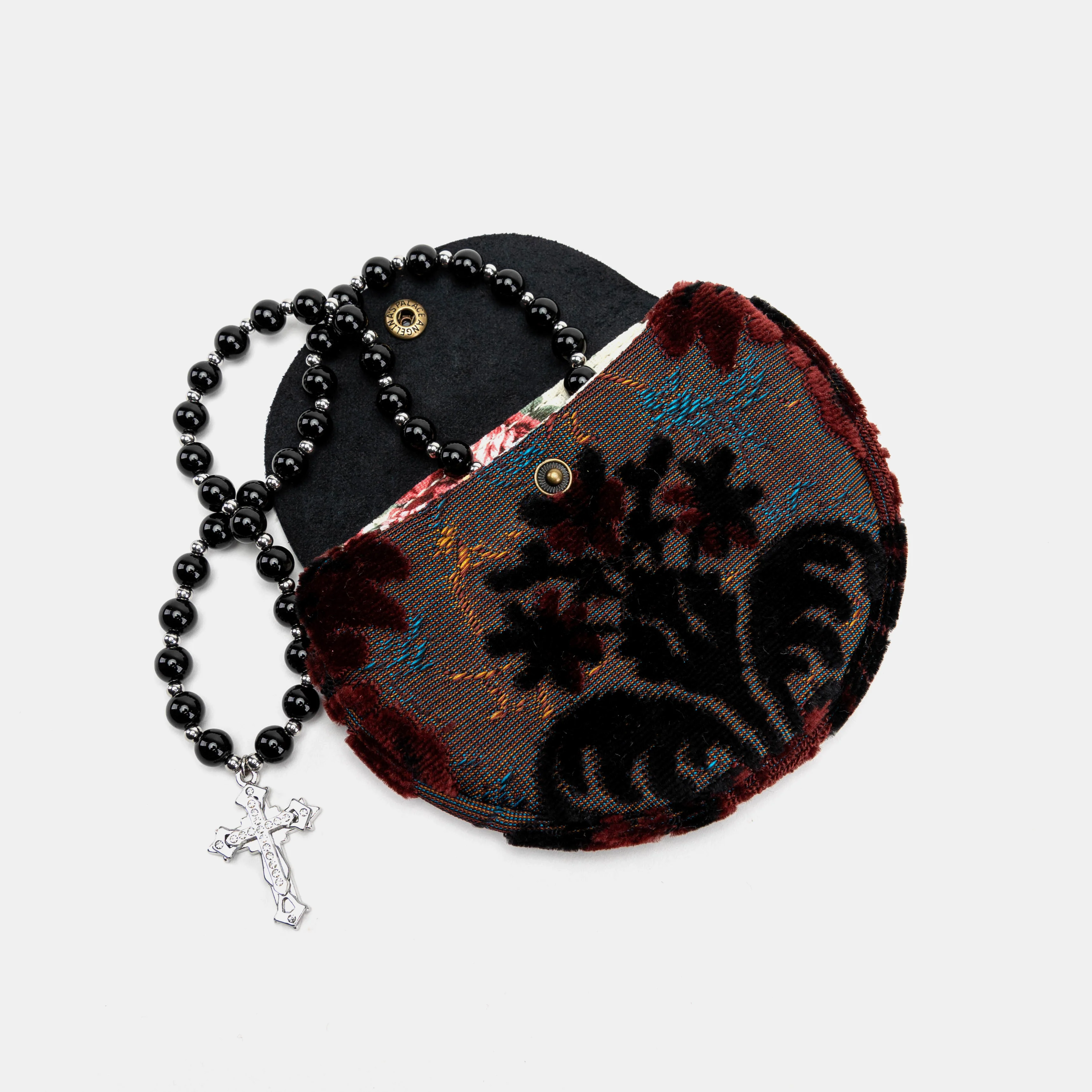 Burnout Velvet Revival Sephia Rosary Bag - Image 2