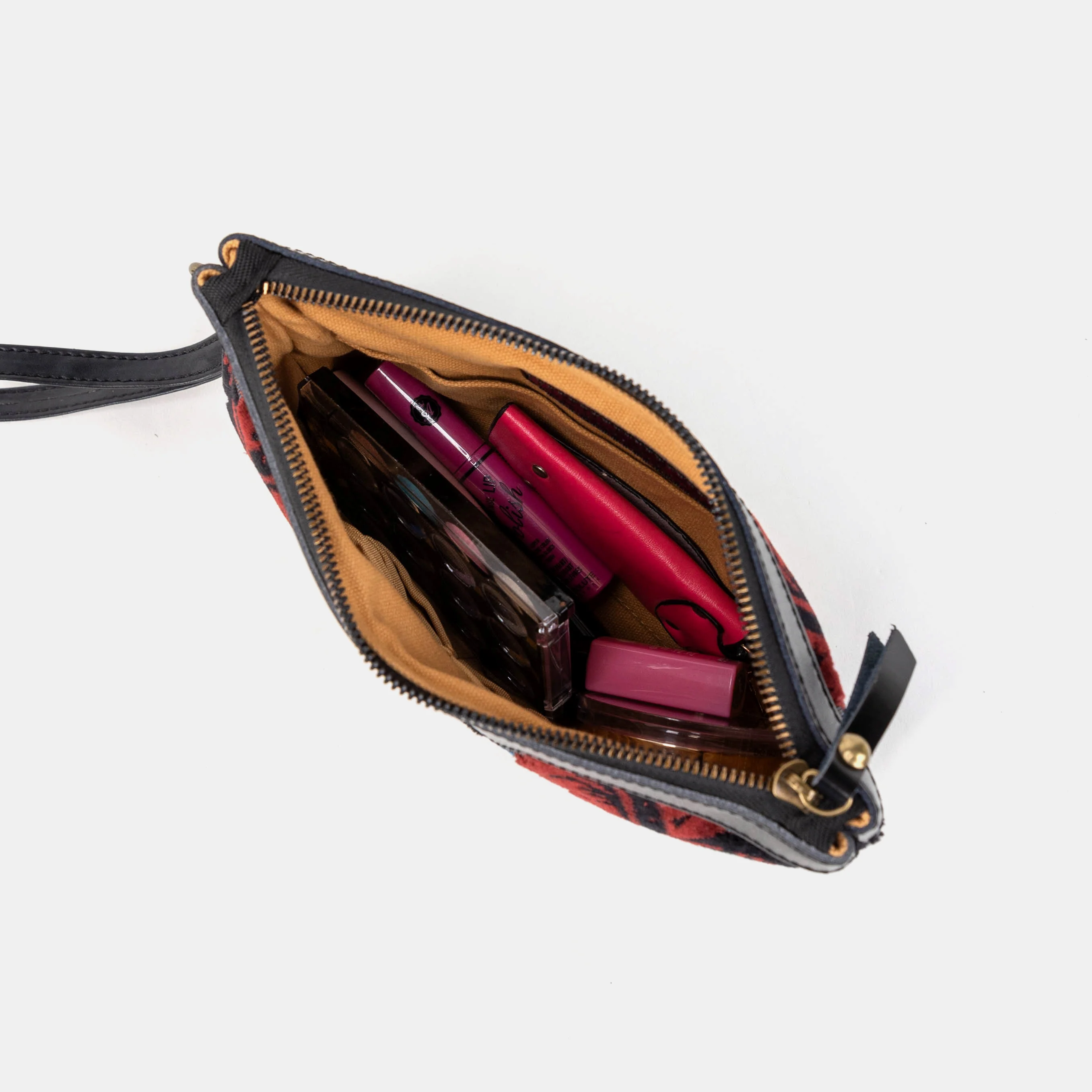 Burnout Velvet Revival Sephia Wristlet Clutch - Image 5