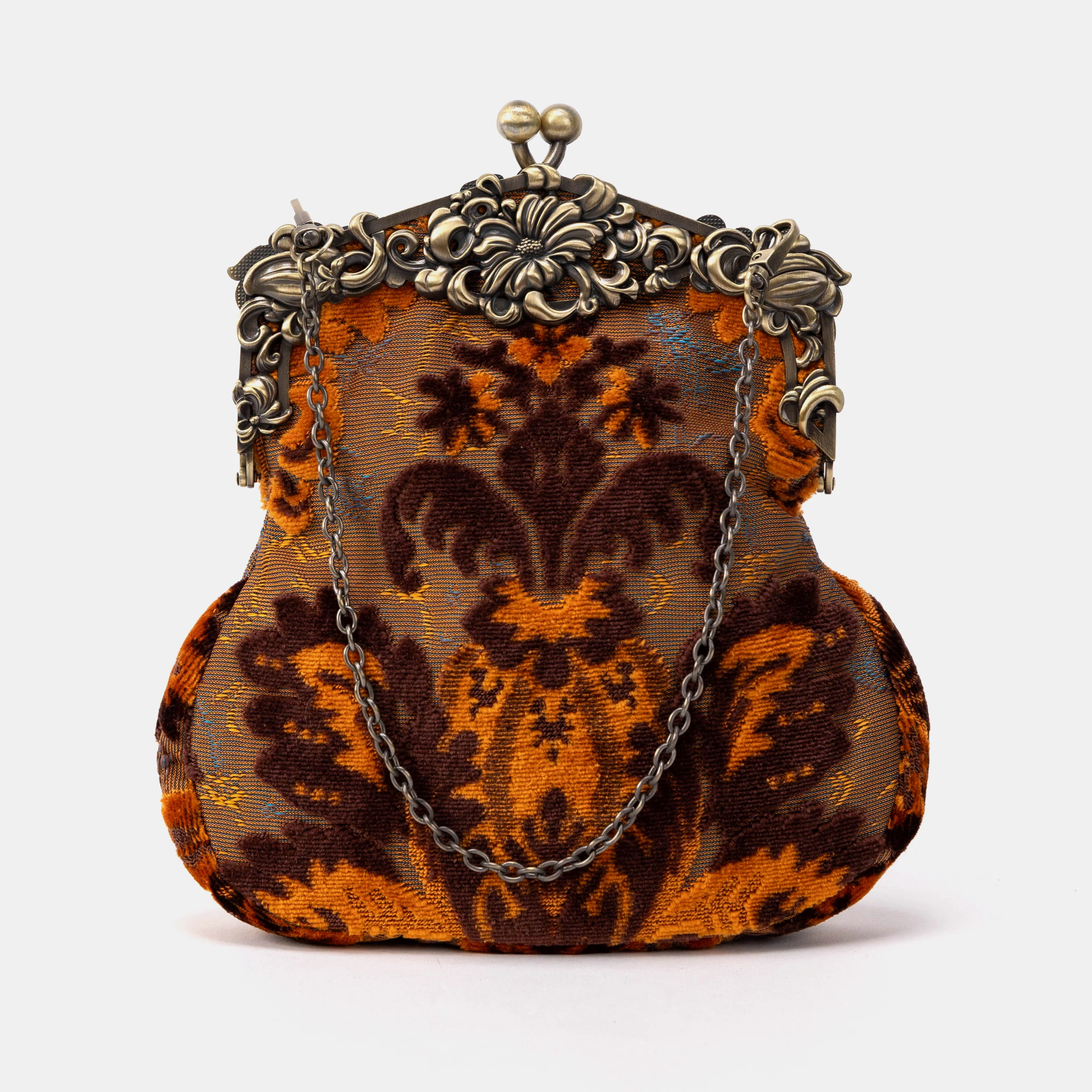 Burnout Velvet Revival Sienna Chatelaine Purse Large