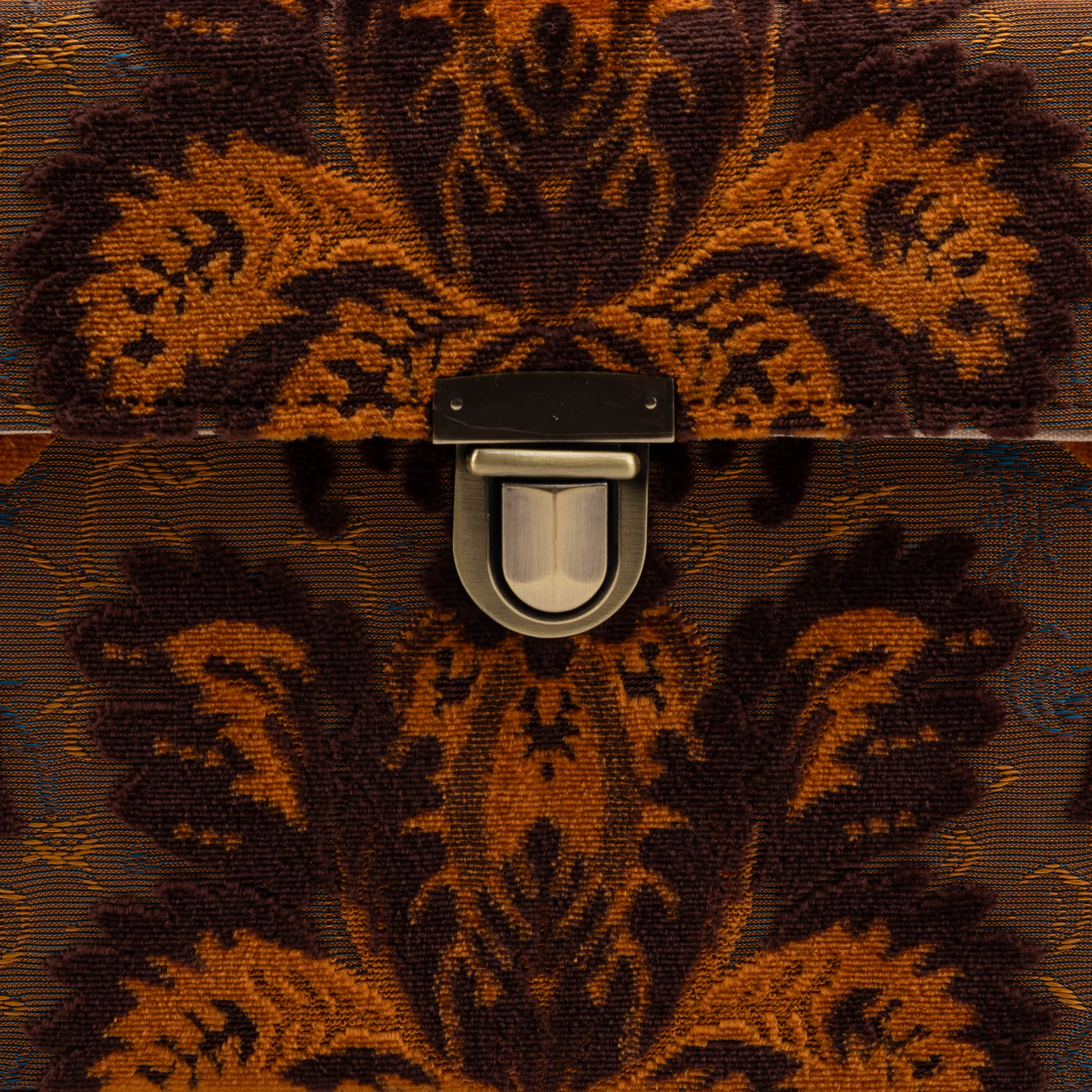 Burnout Velvet Revival Sienna Clara Medium Train Case Purse - Image 10