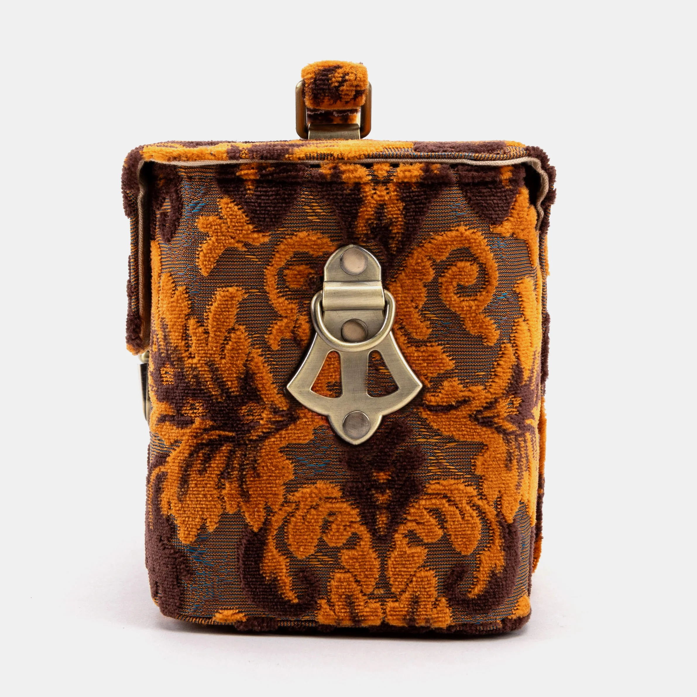 Burnout Velvet Revival Sienna Clara Medium Train Case Purse - Image 5