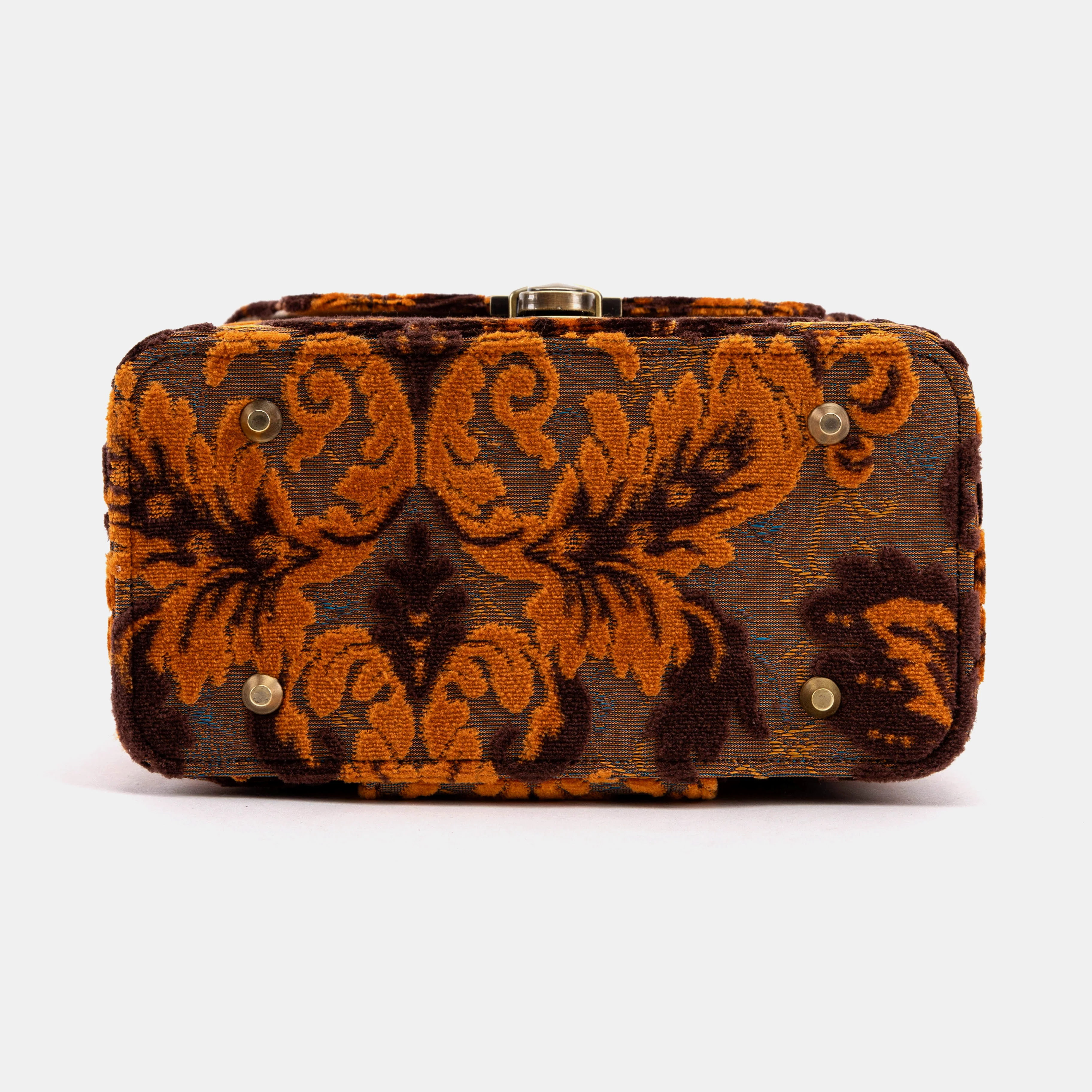 Burnout Velvet Revival Sienna Clara Medium Train Case Purse - Image 7