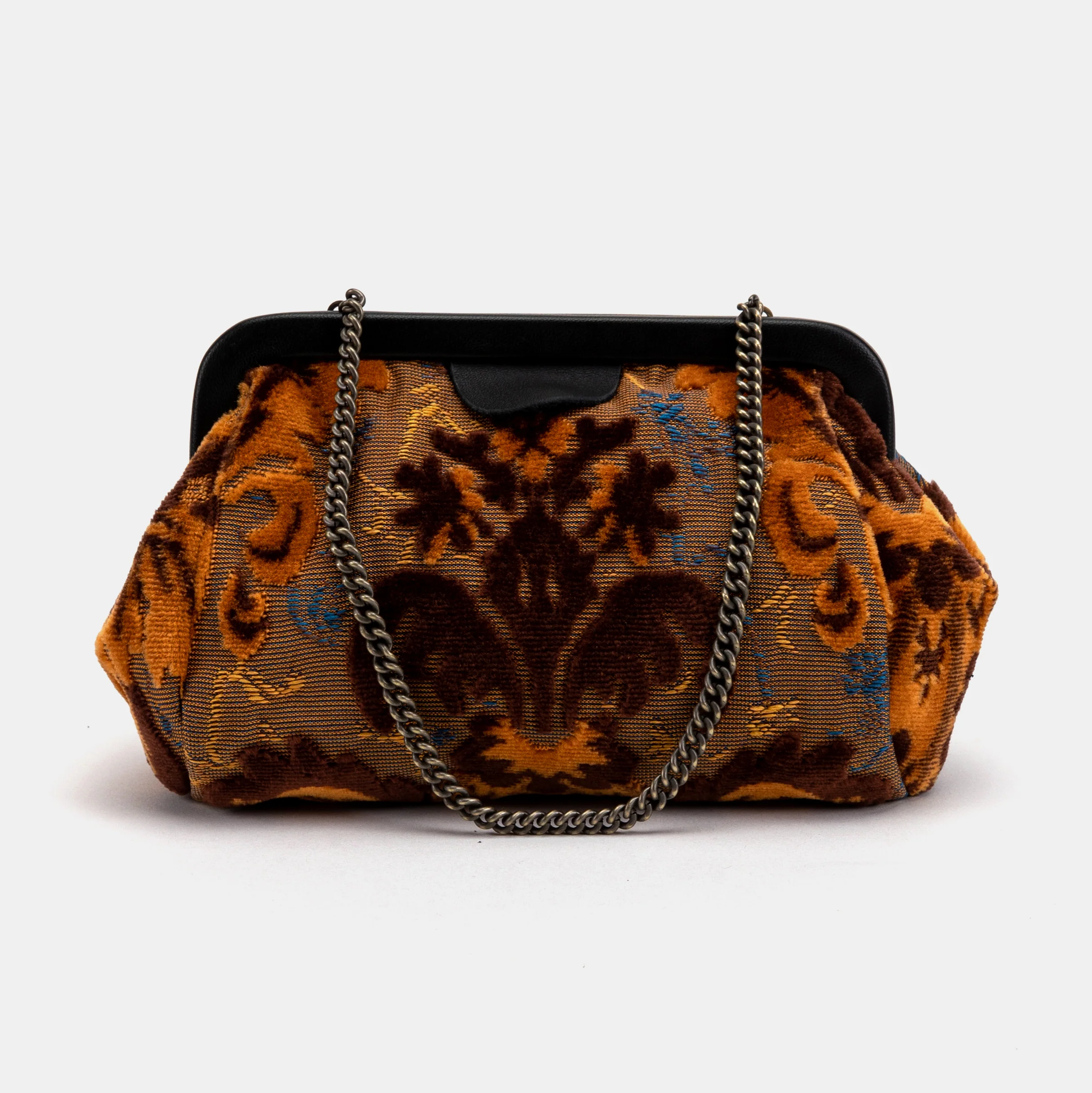 Burnout Velvet Revival Sienna Evening Bag Clutch