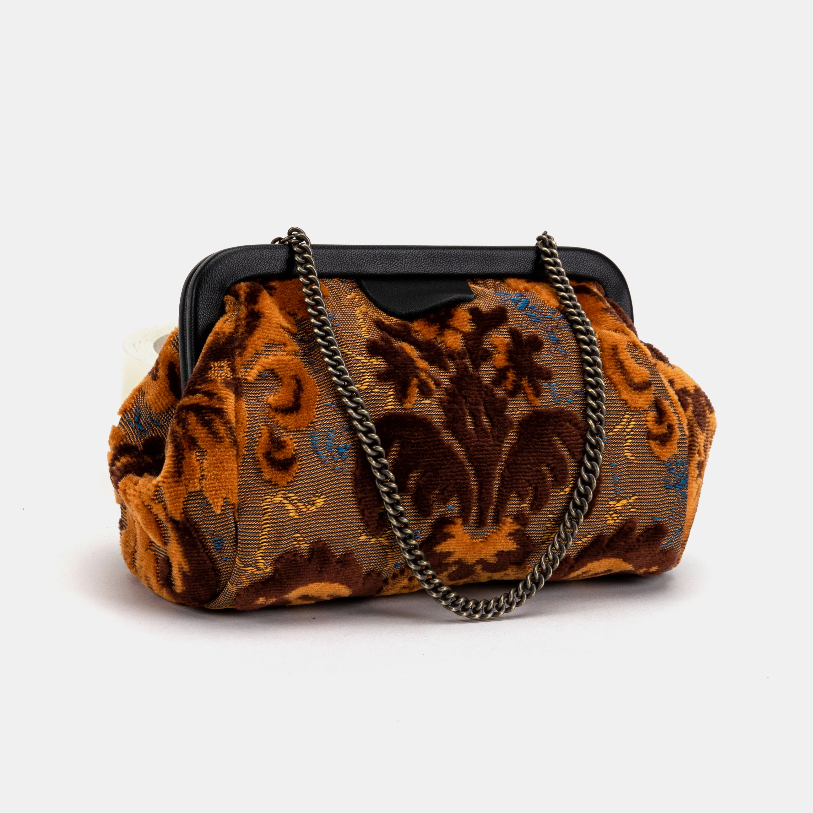 Burnout Velvet Revival Sienna Evening Bag Clutch - Image 2