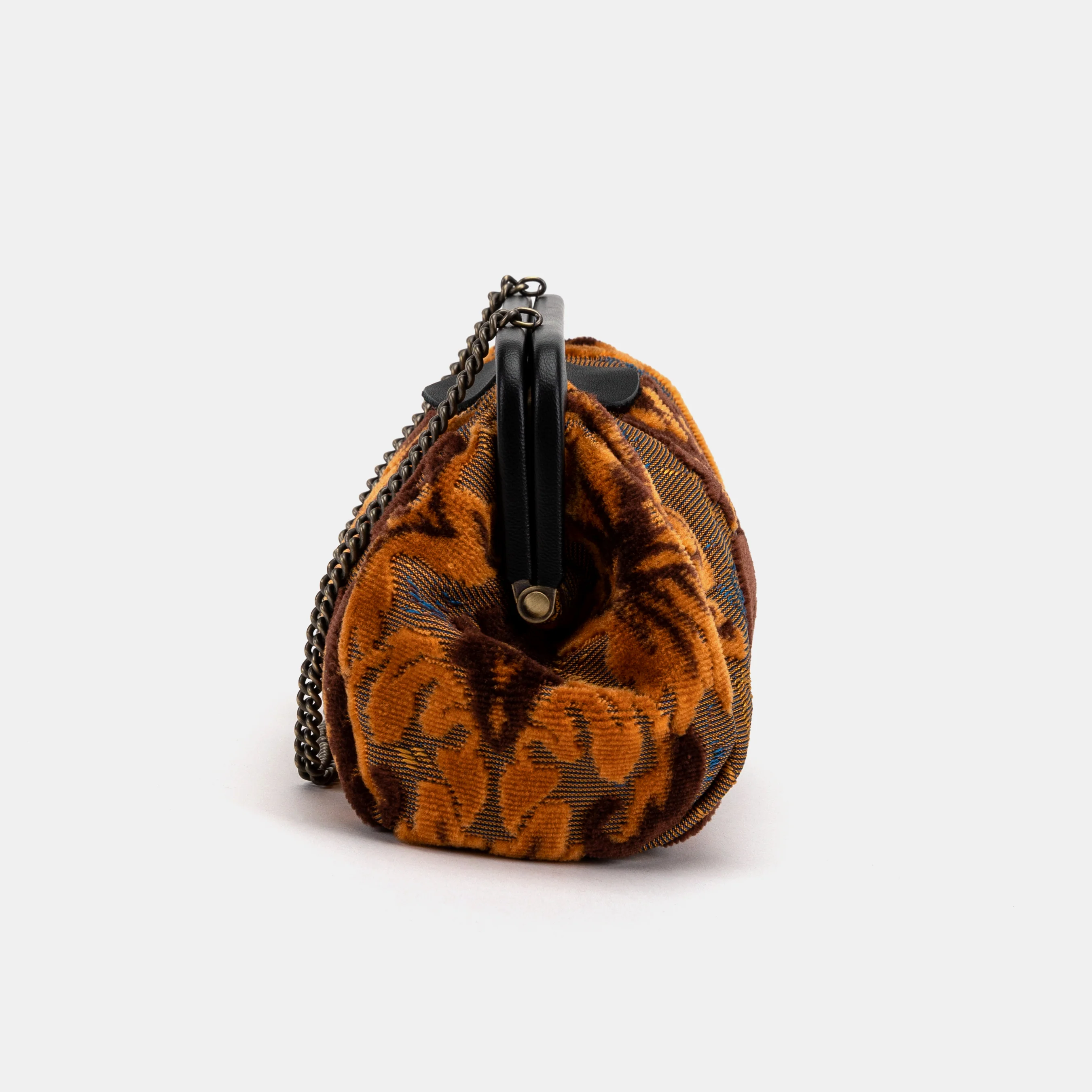 Burnout Velvet Revival Sienna Evening Bag Clutch - Image 4