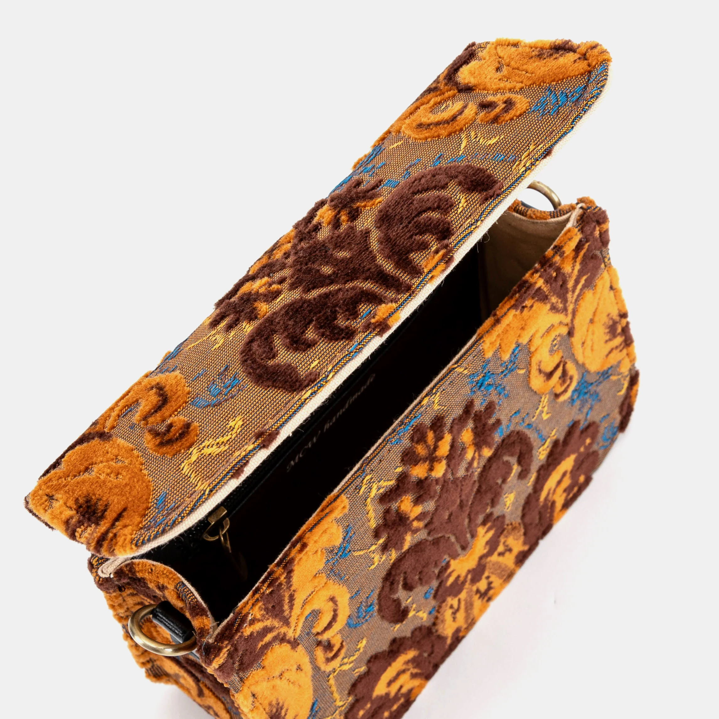 Burnout Velvet Revival Sienna Flap Crossbody Bag - Image 6