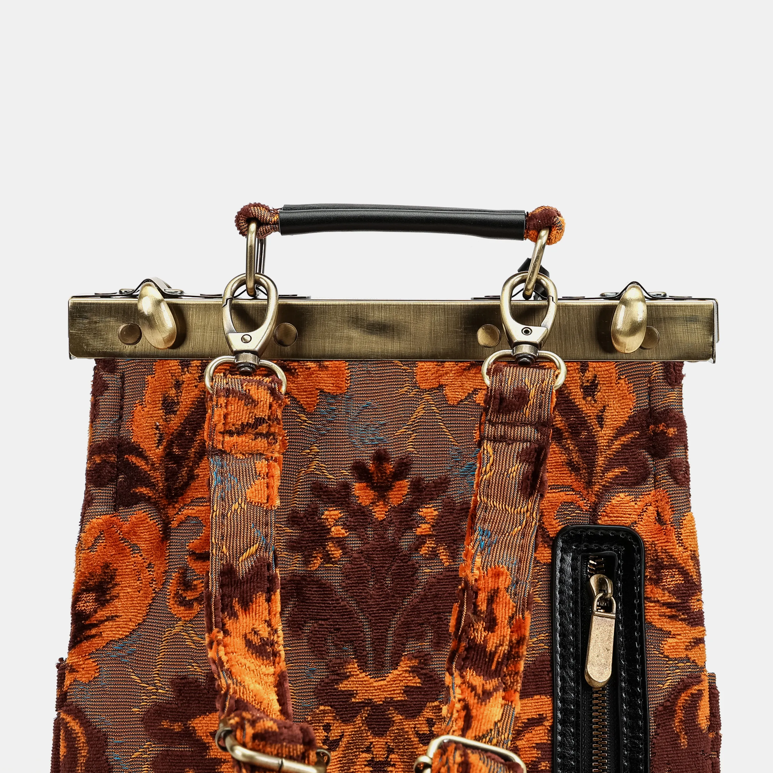 Burnout Velvet Revival Sienna Helena Carpet Backpack Gladstone Bag - Image 6