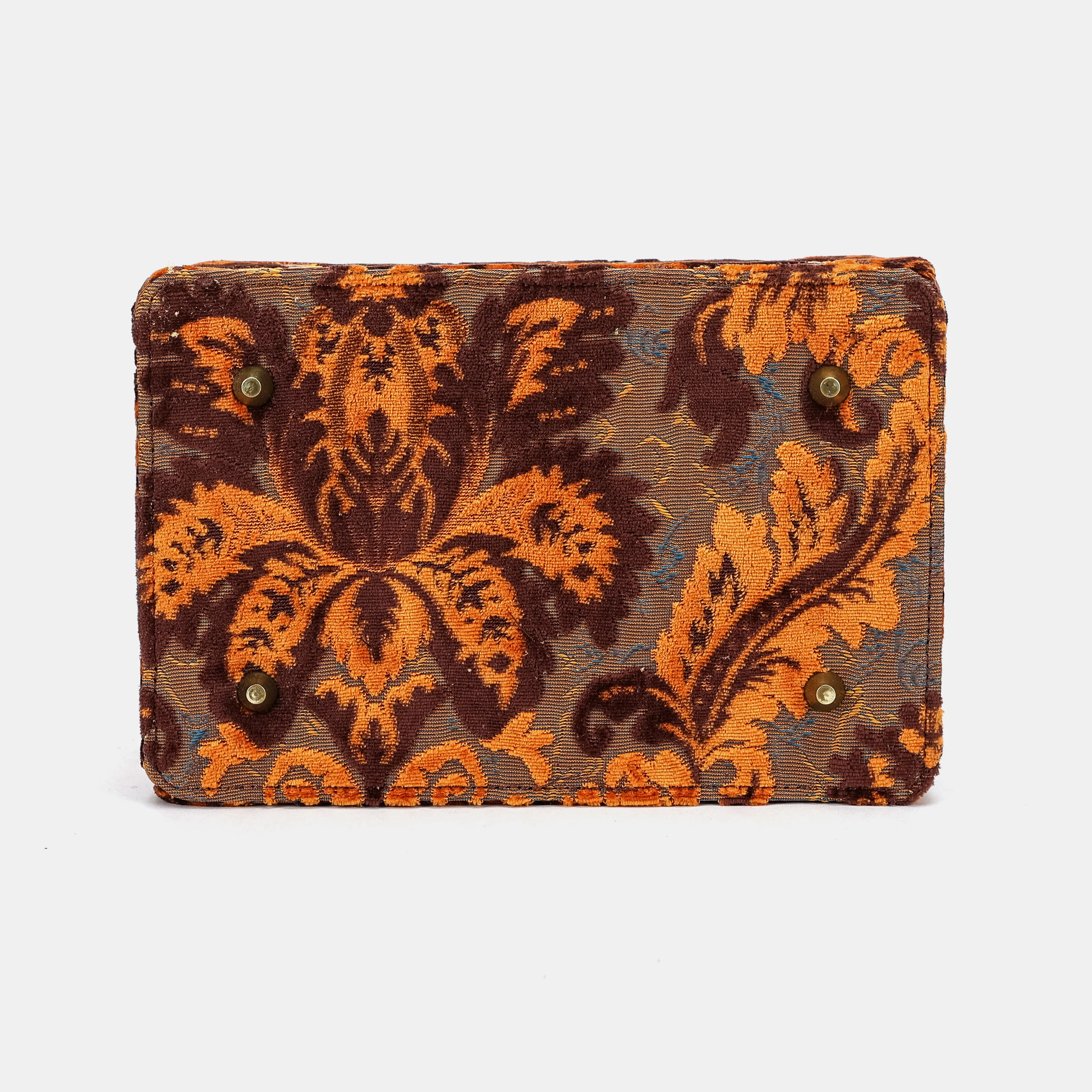 Burnout Velvet Revival Sienna Vivienne Carpet Purse Gladstone Bag - Image 10