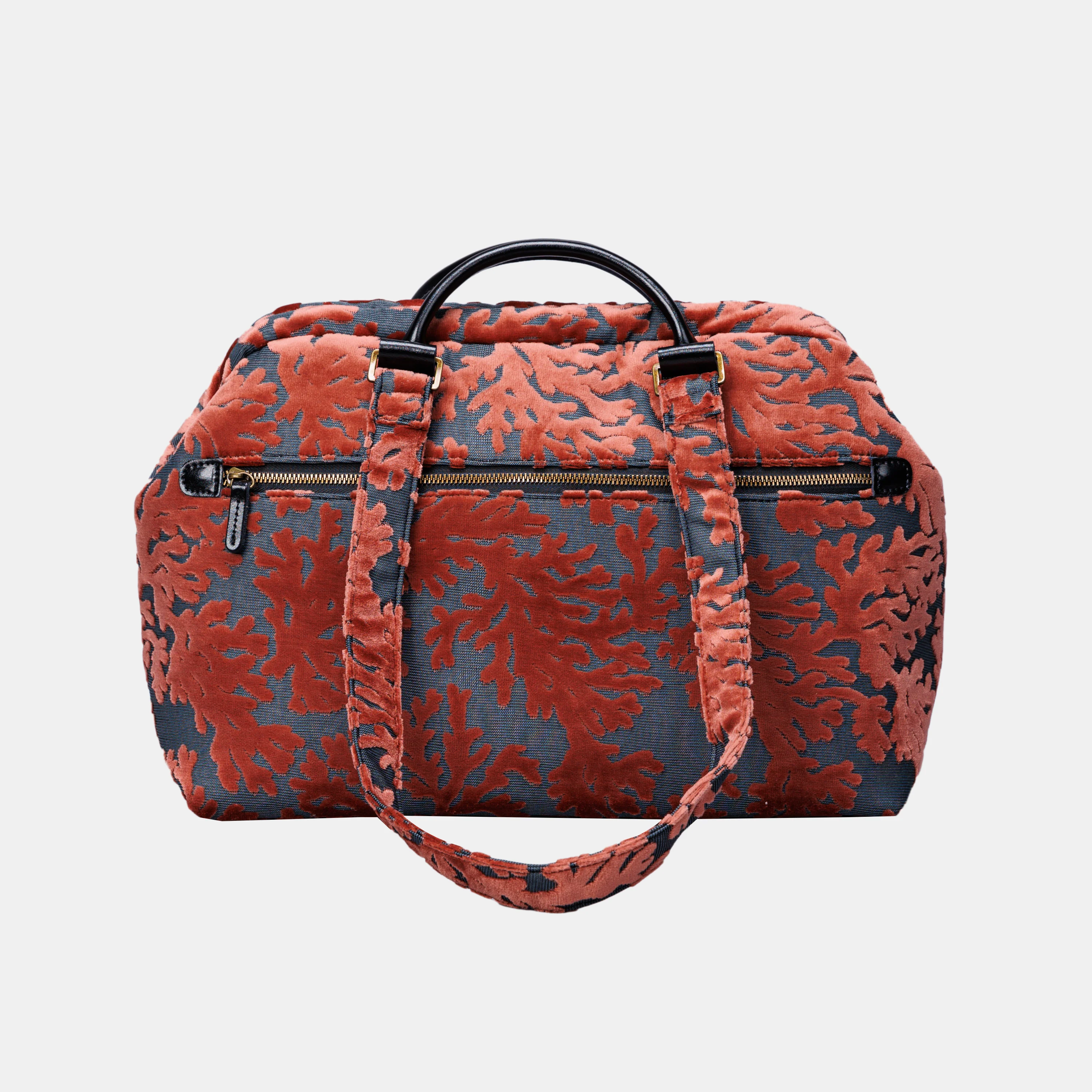 Burnout Velvet St Tropez Scuba Coral Knitting Project Bag - Image 9