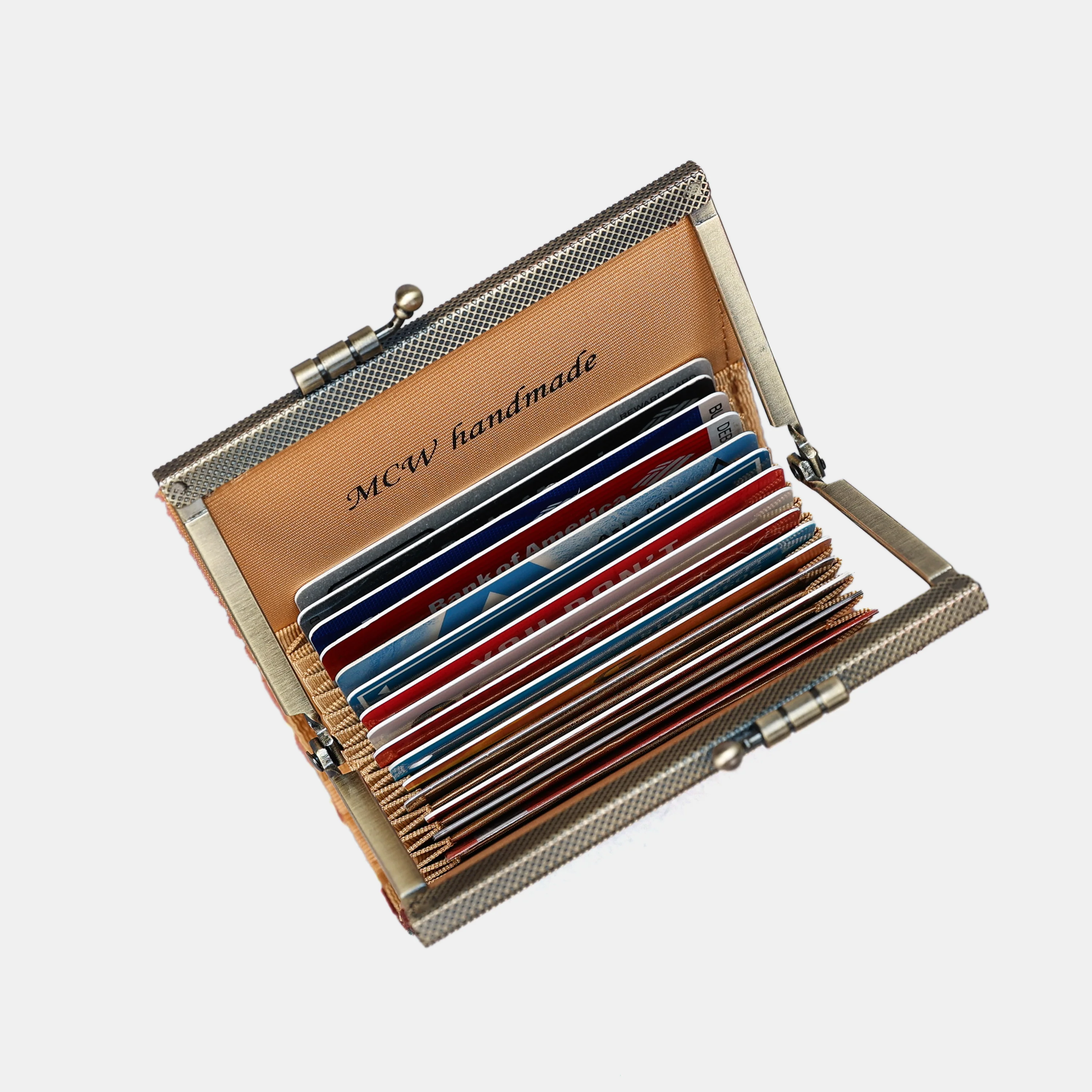 Burnout Velvet St Tropez Scuba Coral Card Wallet - Image 4