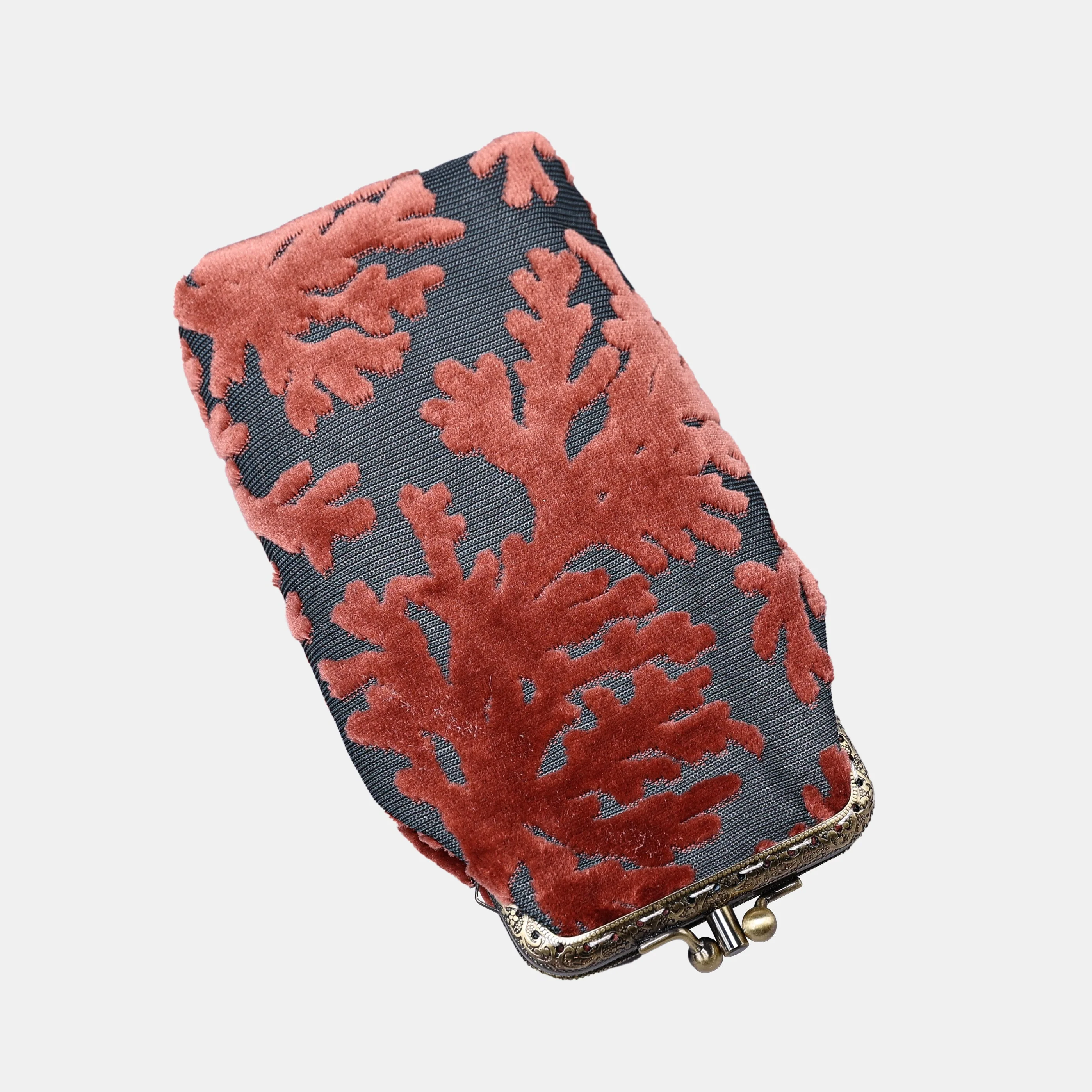 Burnout Velvet St Tropez Scuba Coral Carpet Eyeglasses Case