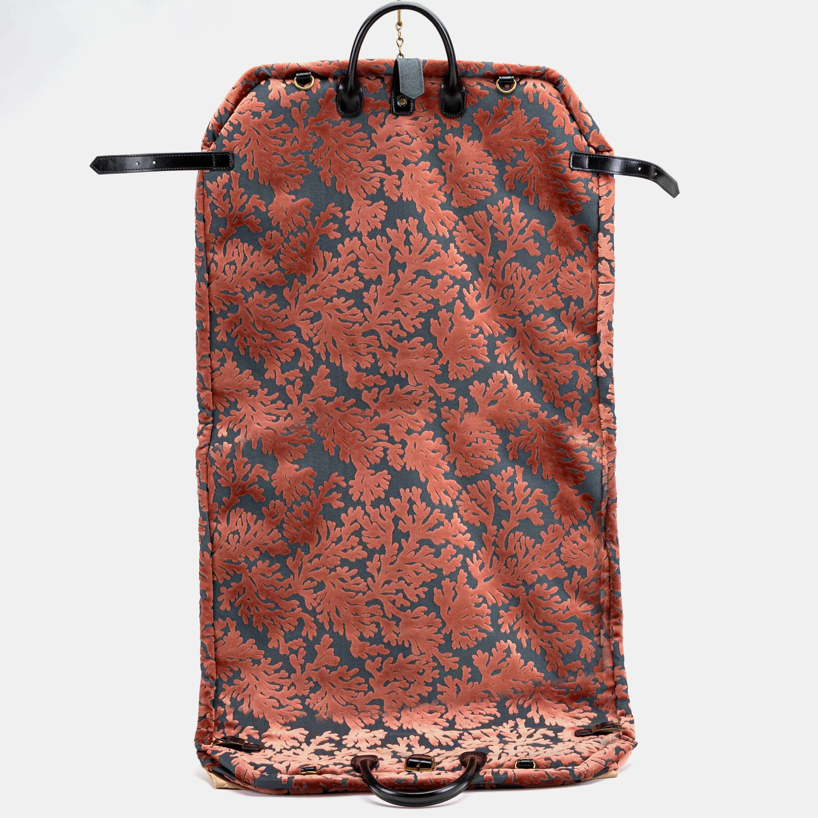Burnout Velvet St Tropez Scuba Coral Carpet Garment Bag - Image 4