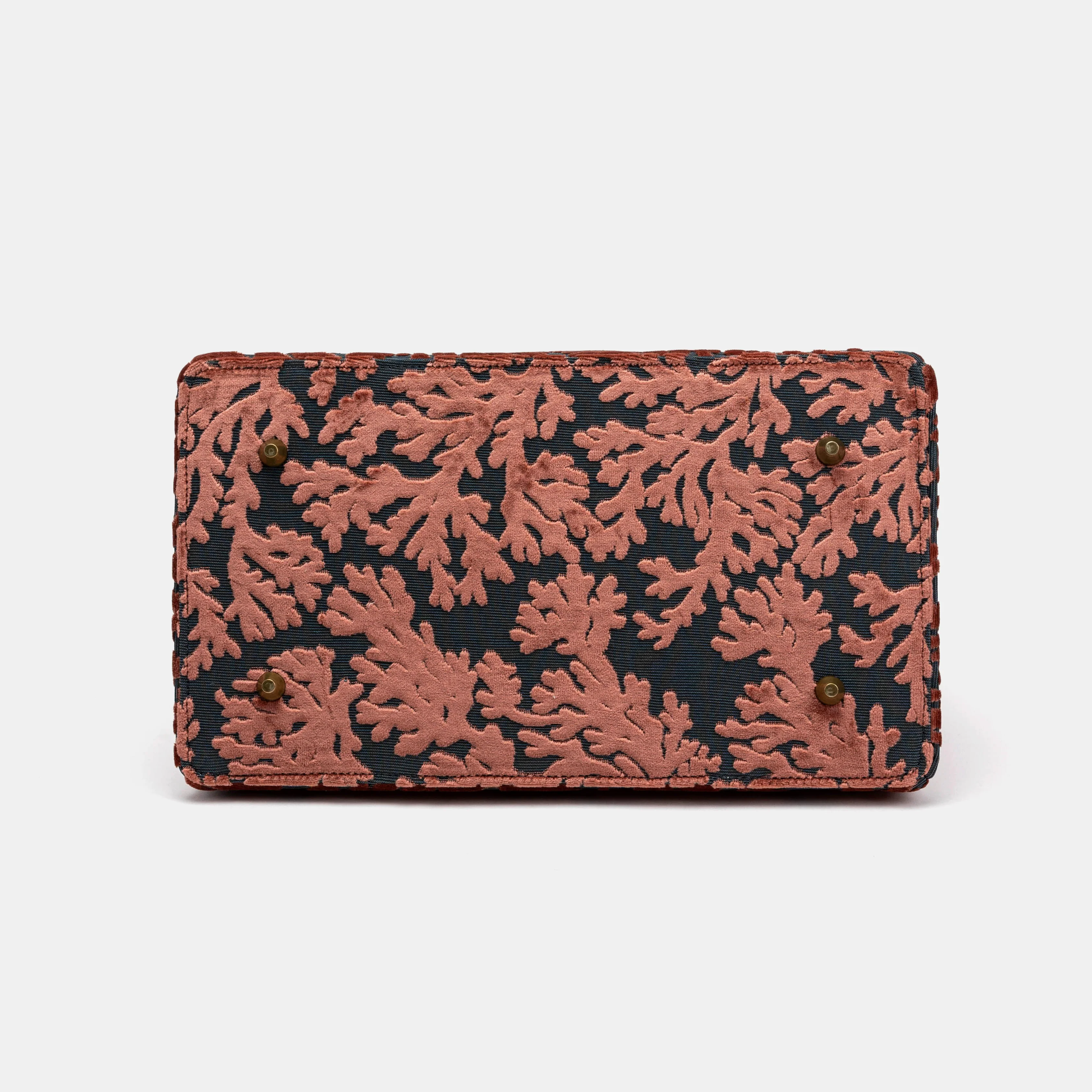 Burnout Velvet St Tropez Scuba Coral Celine Carpet Gladstone Bag - Image 11