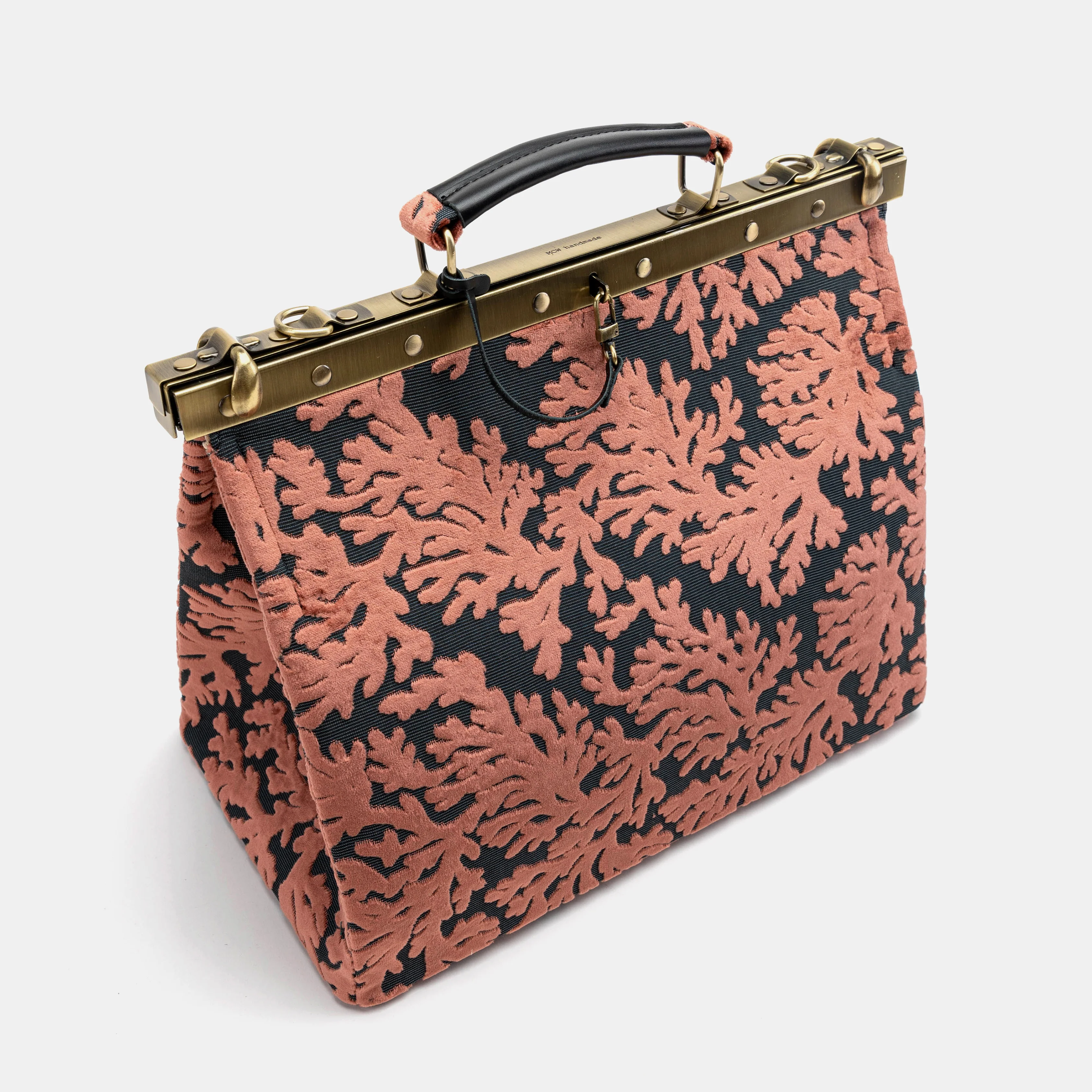Burnout Velvet St Tropez Scuba Coral Celine Carpet Gladstone Bag - Image 3