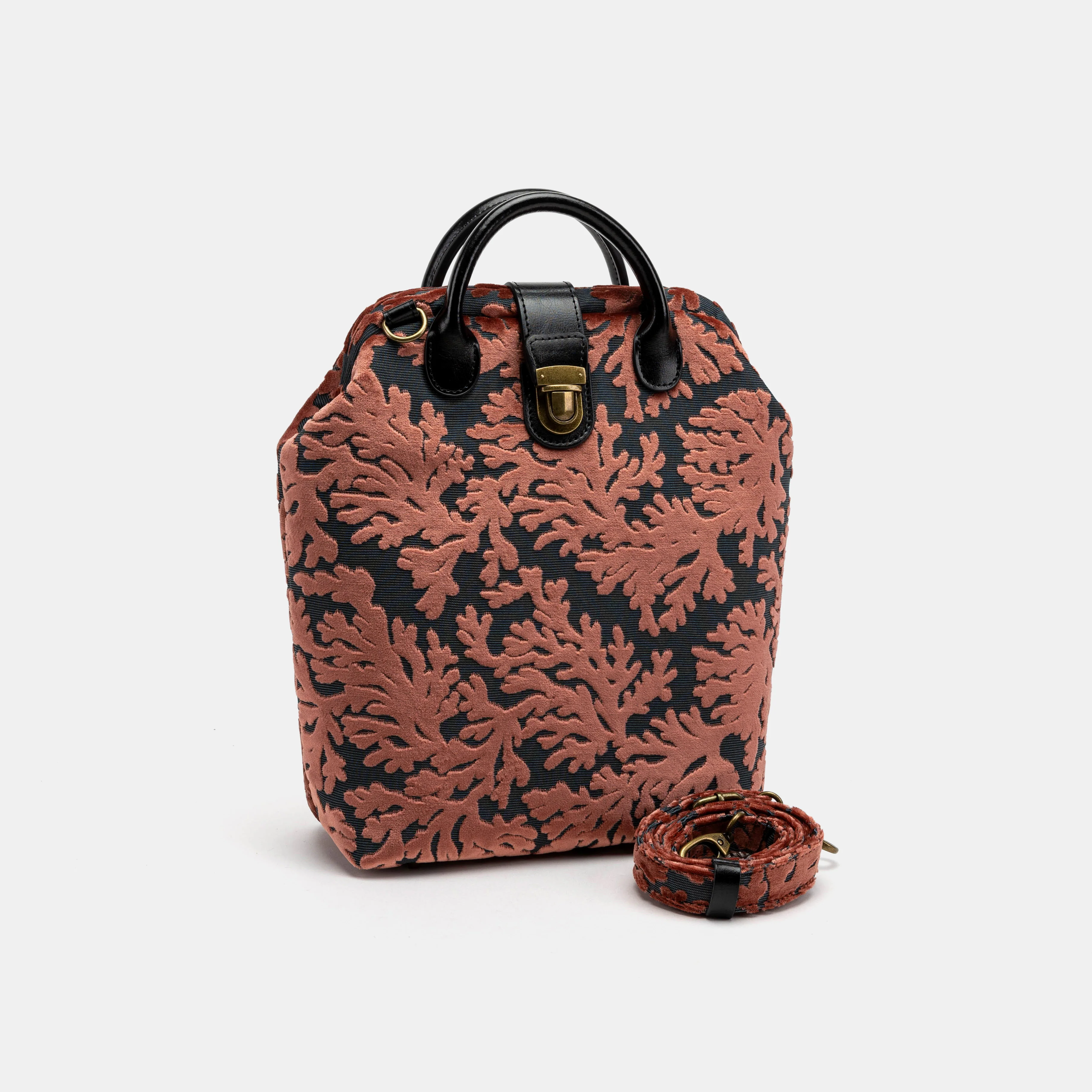 Burnout Velvet St Tropez Scuba Coral Everyday Backpack